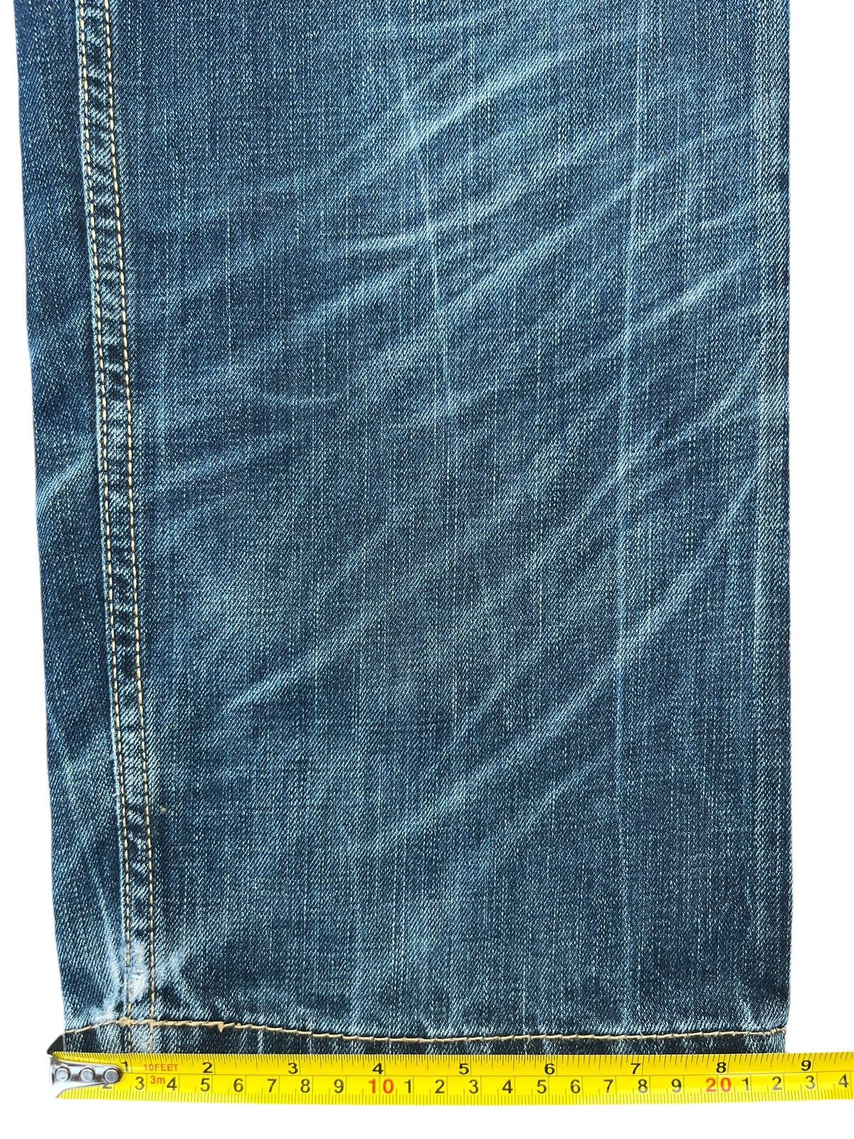 Beauty Beast Vintage Kapital Style Sashiko Boro Trashed Distressed Jeans Size US 34 / EU 50 - 19 Thumbnail