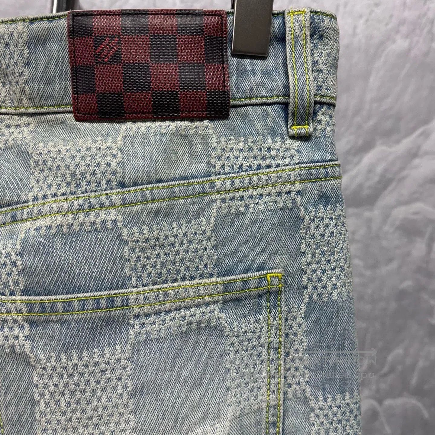 Louis Vuitton Louis Vuitton SS24 Damier Denim Flare Pants. Size 30" / US 8 / IT 44 - 3 Thumbnail