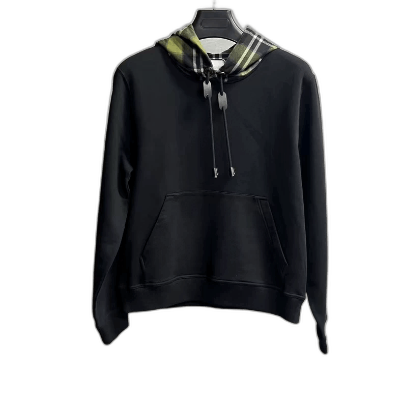 Burberry Burberry Burberry Black Check Print Hoodie Sweatshirt-2507 Size US S / EU 44-46 / 1 - 1 Thumbnail