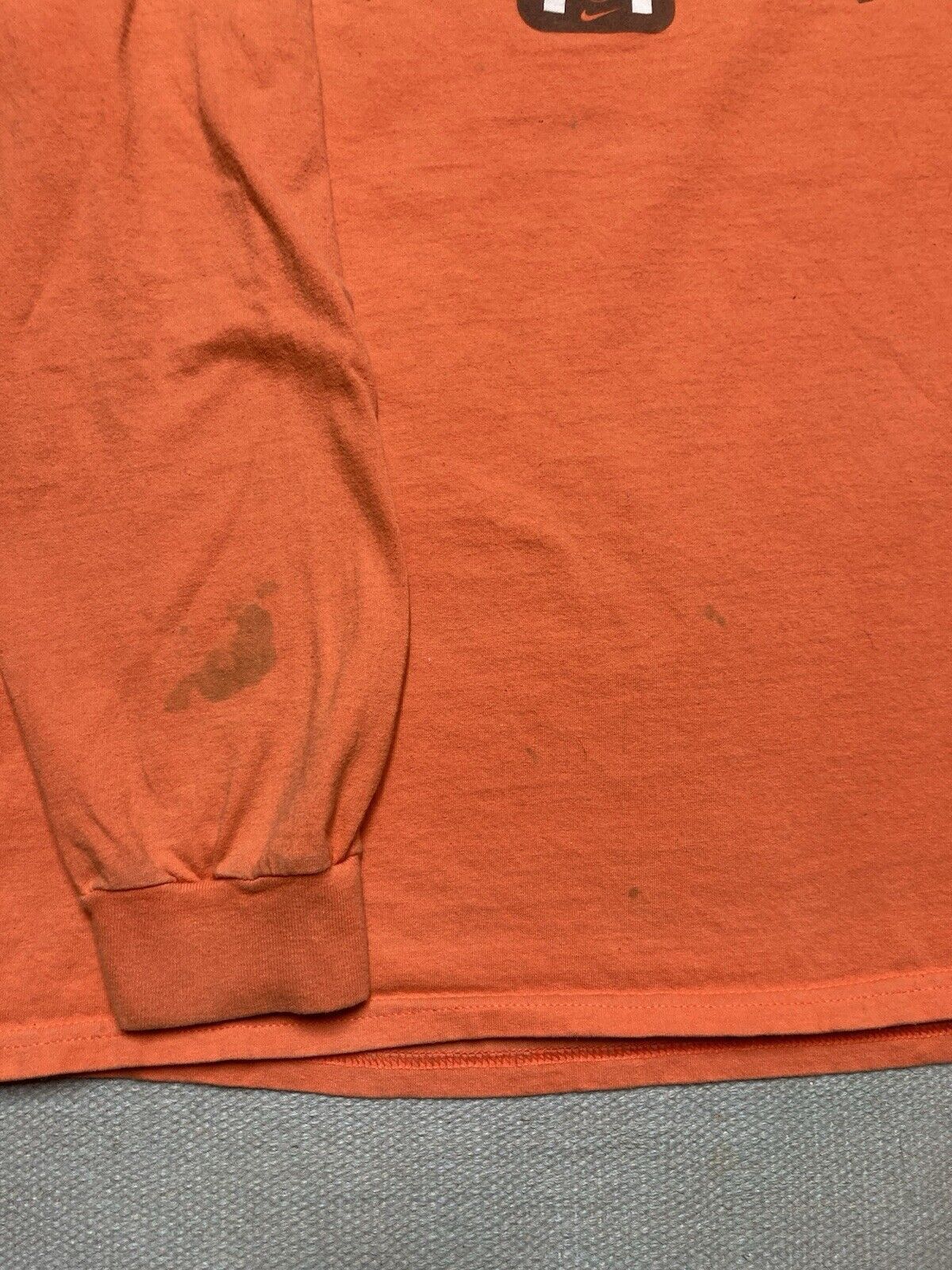 Nike × Vintage Vtg t shirt Nike athletic department y2k orange adult medium Size US M / EU 48-50 / 2 - 3 Thumbnail