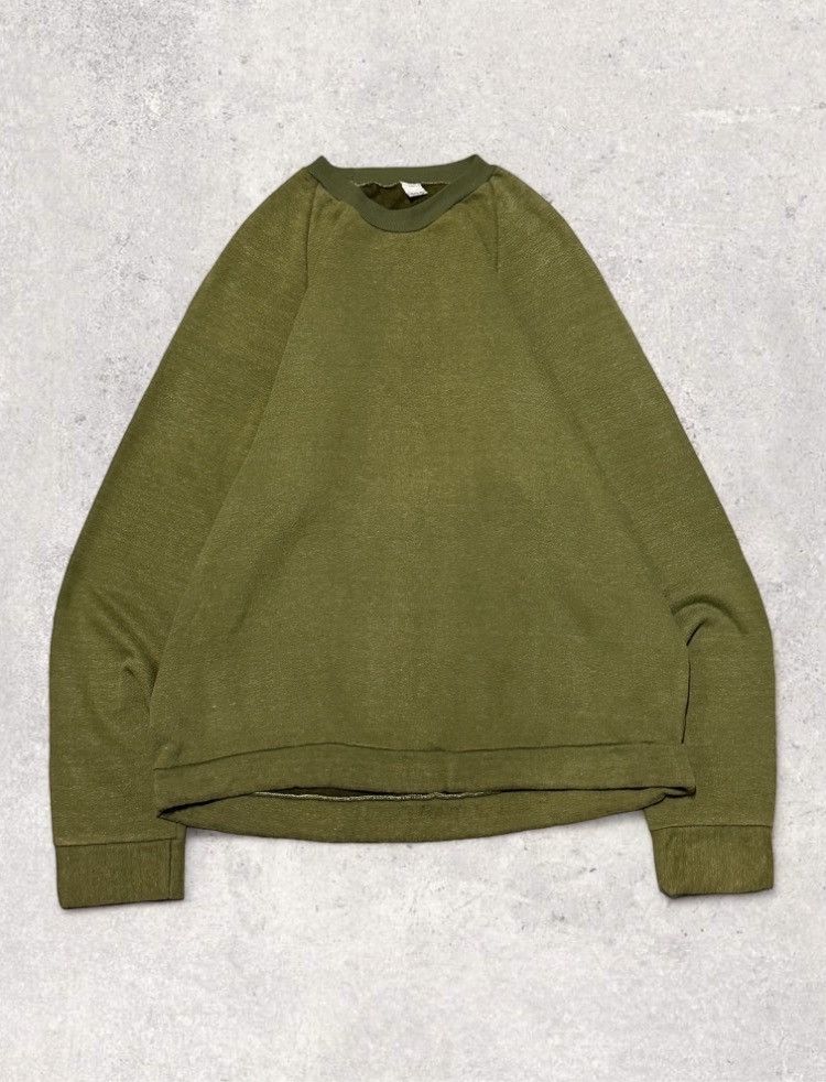Japanese Brand × Vintage Vintage 70s Swedish army crewneck Size US L / EU 52-54 / 3 - 1 Thumbnail