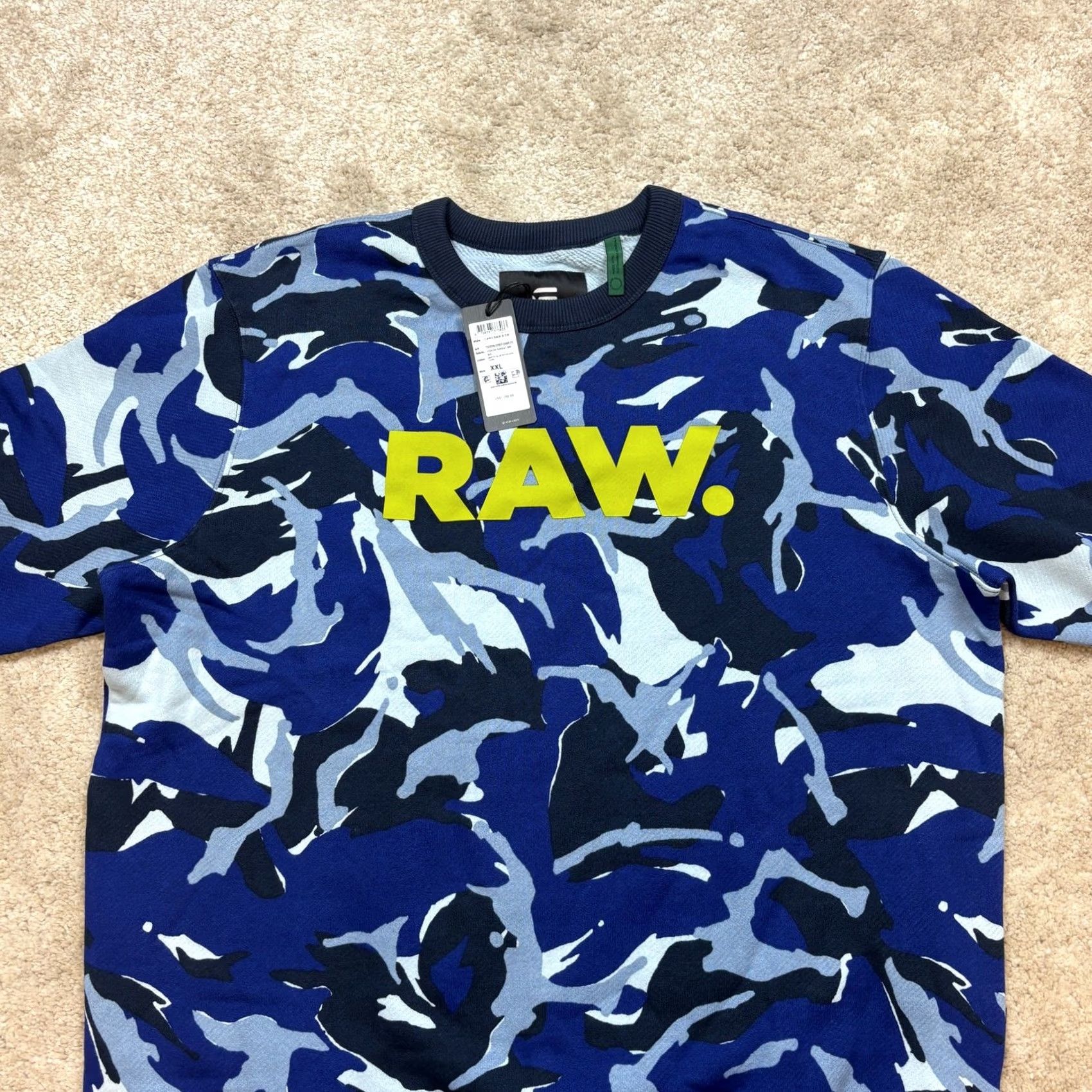 Vintage G-Star Raw Sweatshirt Camo Yoichi Crew Mens 2XL Size US XXL / EU 58 / 5 - 2 Thumbnail