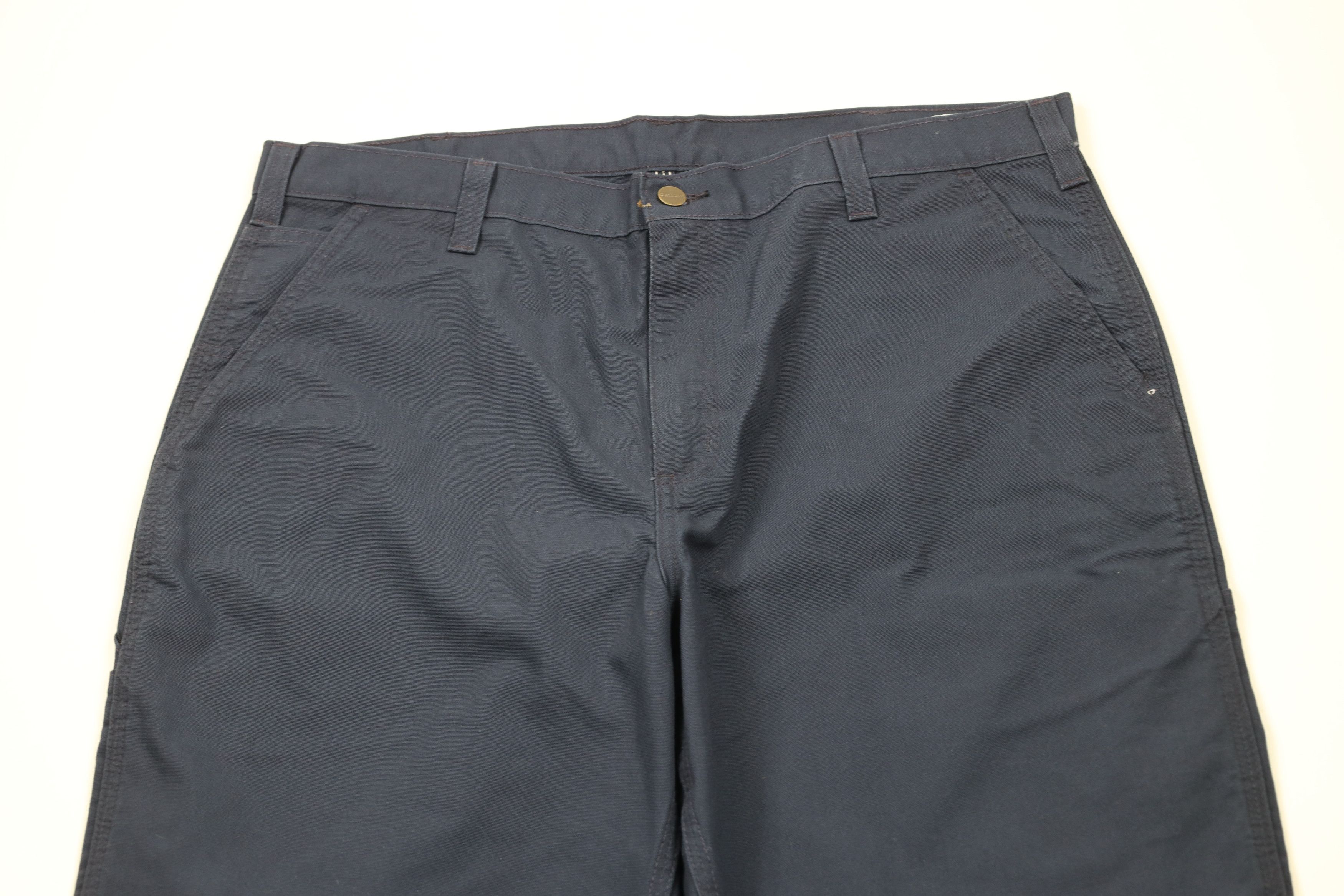 Carhartt × Vintage Deadstock Vintage Y2K Carhartt Wide Leg Dungaree Pants Blue Size US 38 / EU 54 - 2 Thumbnail