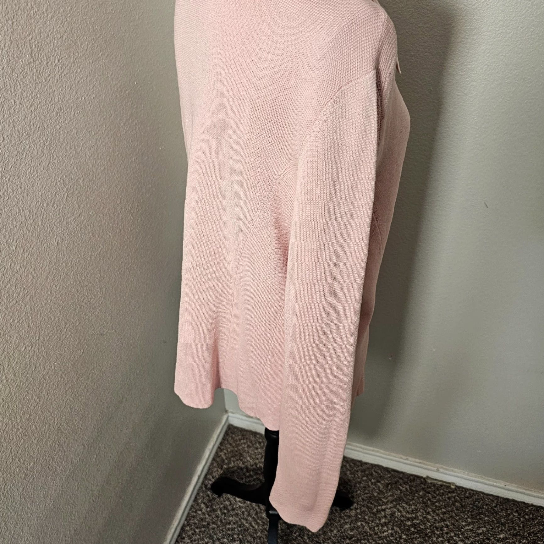 Eileen Fisher VINTAGE Eileen Fisher Pink Silk Blend Cardigan Long Sleeve M Women V-Neck Dusty Pink Cardigan Womens M Silk Blend Size M / US 6-8 / IT 42-44 - 4 Thumbnail