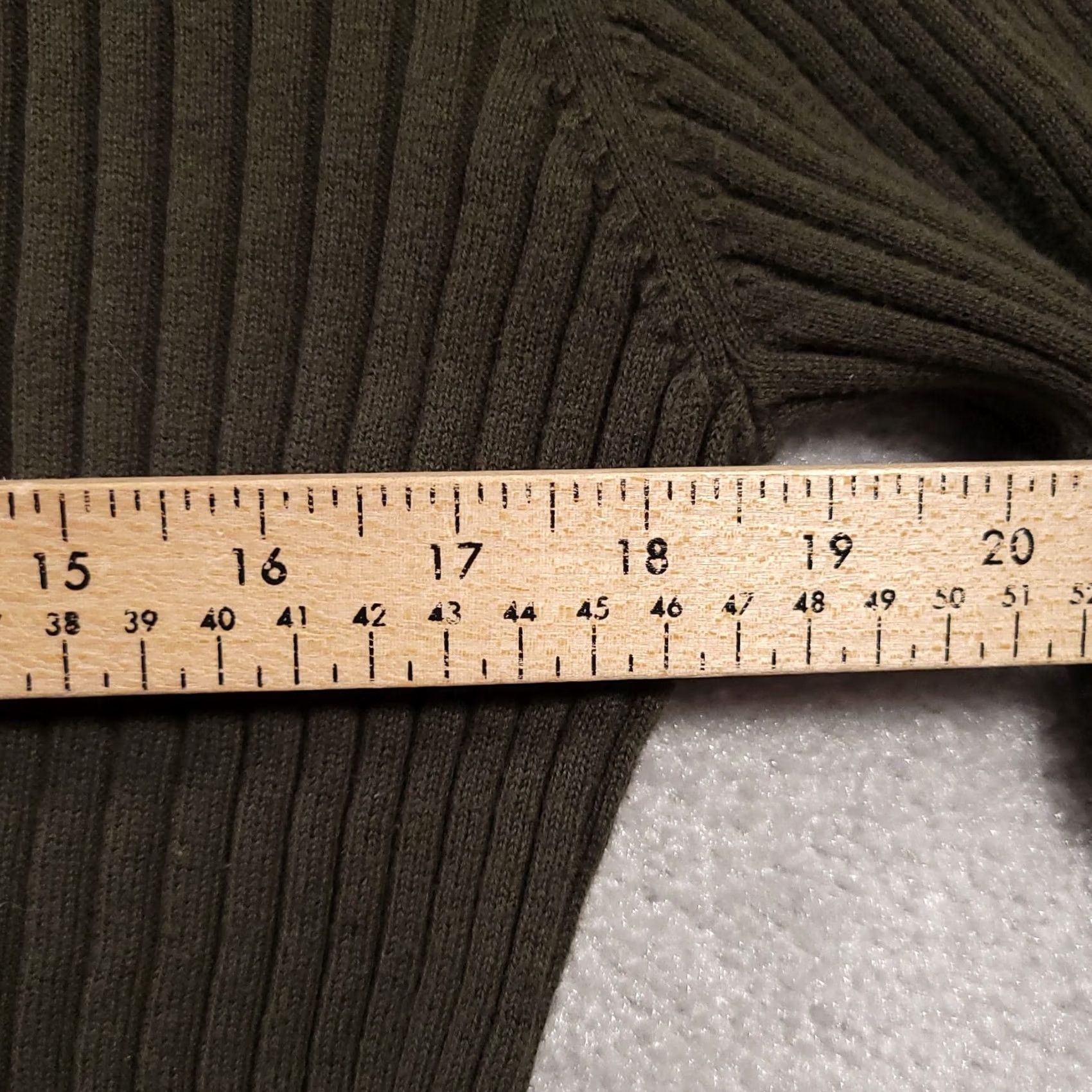 Tommy Hilfiger Tommy Hilfiger Sweater Women's XL Long Sleeve Side Zip Turtleneck Ribbed Shirt Green Size XL / US 12-14 / IT 48-50 - 5 Thumbnail