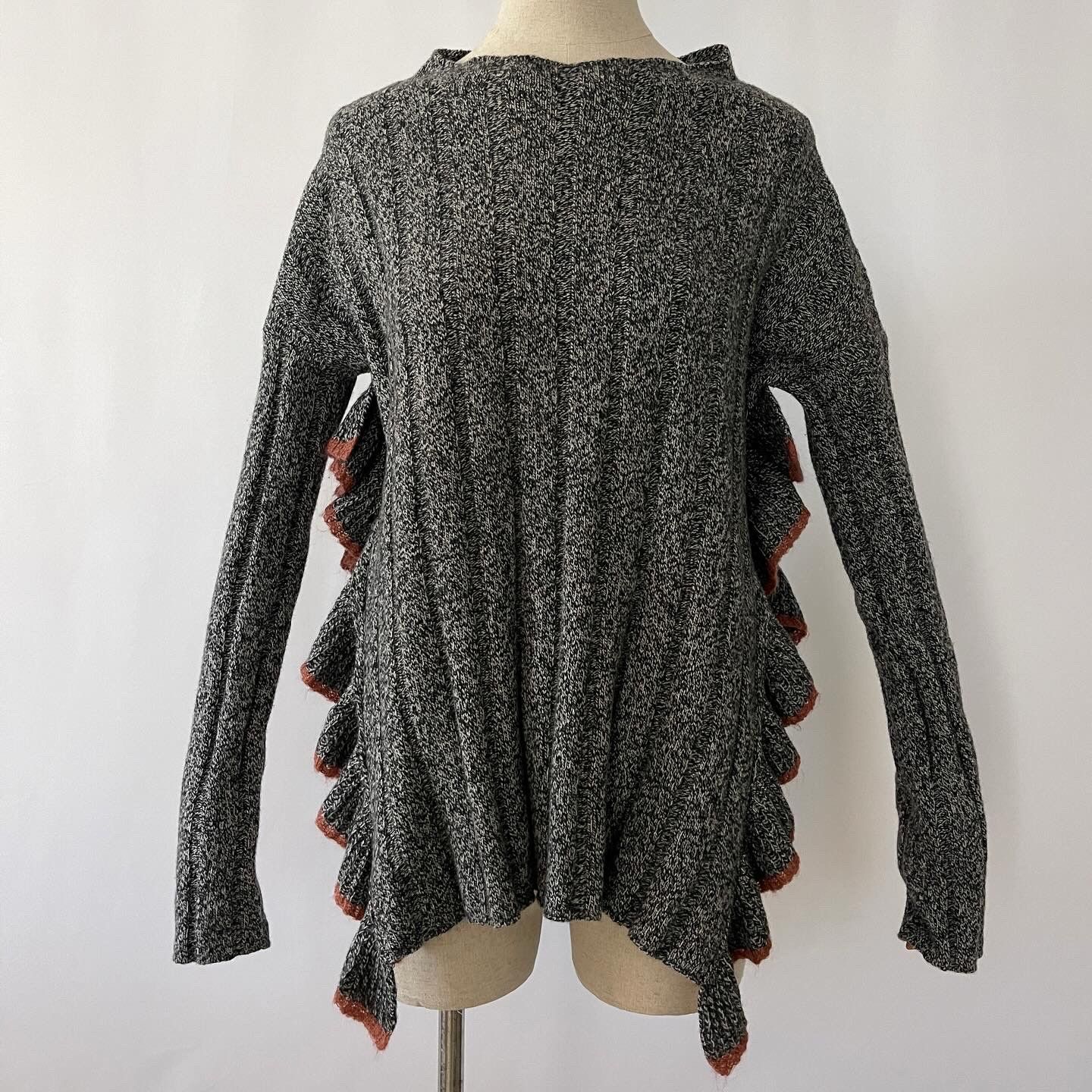 image of Alysi Wool Sweater Size M in Grey, Women's