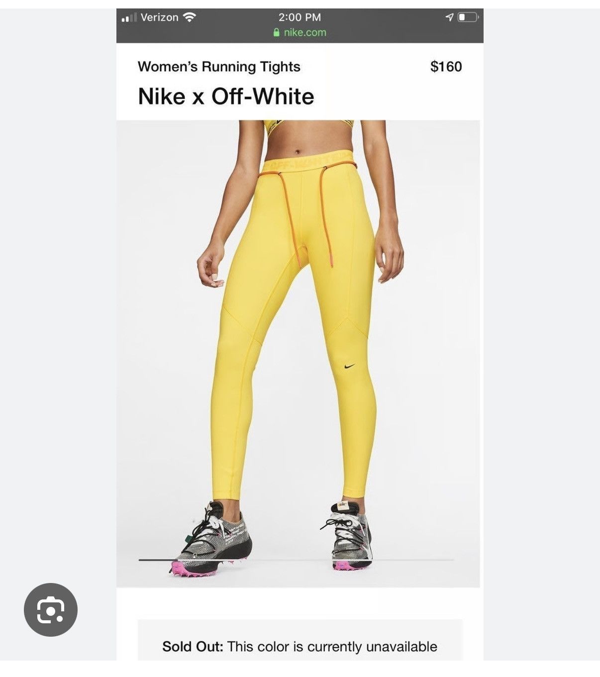 Nike × Off-White OFF-WHITE x Nike Women's Running Tight Size 30" / US 8 / IT 44 - 1 Thumbnail