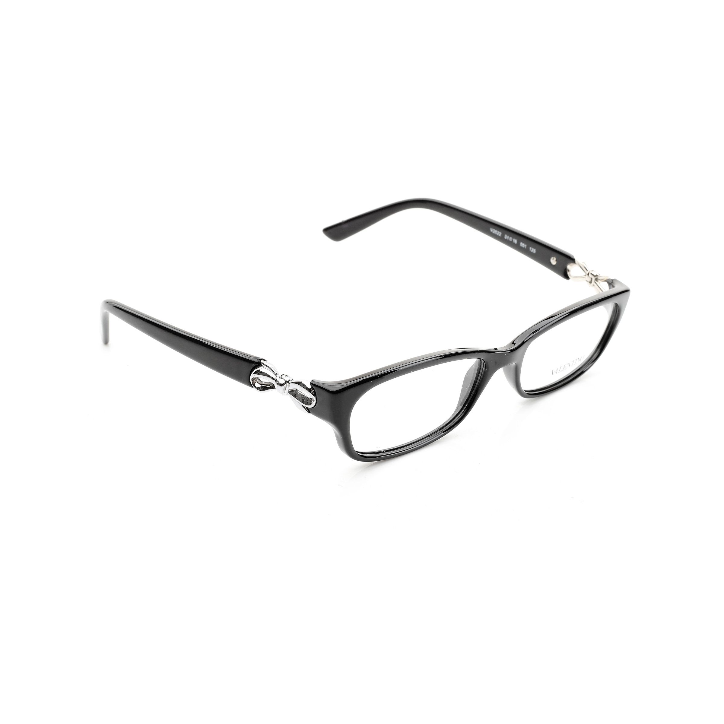 image of Archival Clothing x Valentino '00S Black Bow Plastic Glasses, Men's