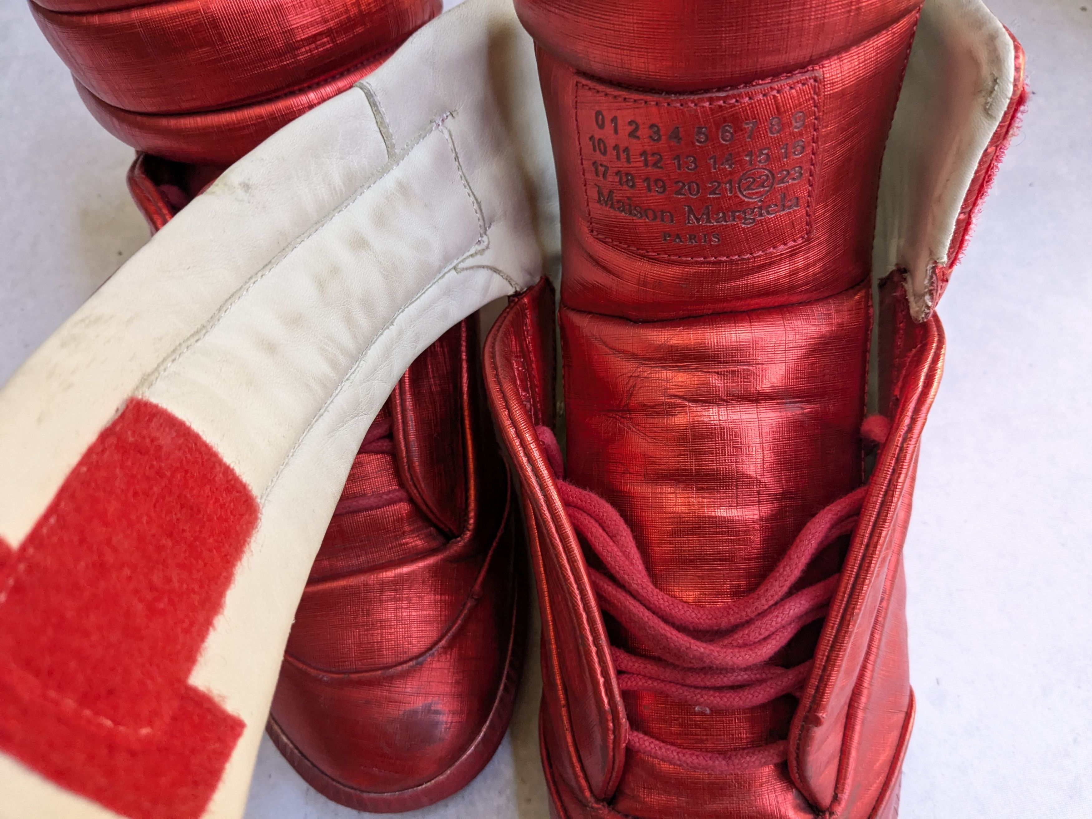 Maison Margiela Red maison margiela future high metallic 8 41 high tops Size US 8 / EU 41 - 6 Thumbnail