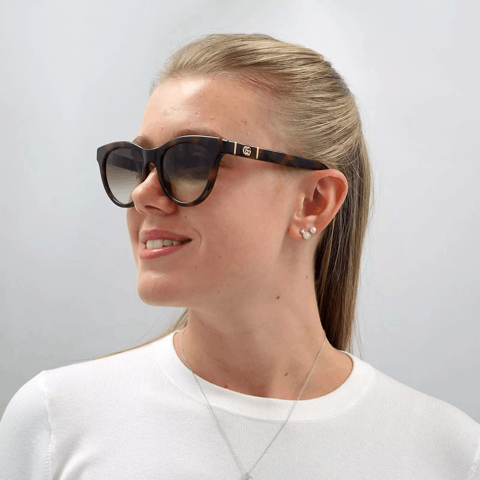 Gucci NEW Gucci GG0763S 002 Cat Eye Gradient Women Sunglasses Size ONE SIZE - 10 Thumbnail