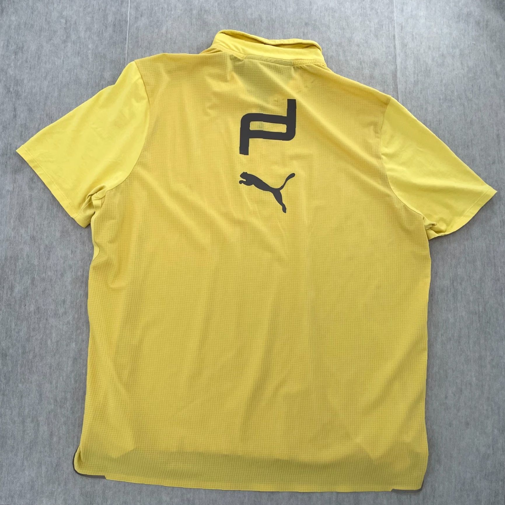 Porsche Design Vintage Porsche Design Puma Short Sleeve Polo Shirt Adult XL Yellow Logo Cars 90s Mens Size US XL / EU 56 / 4 - 2 Thumbnail