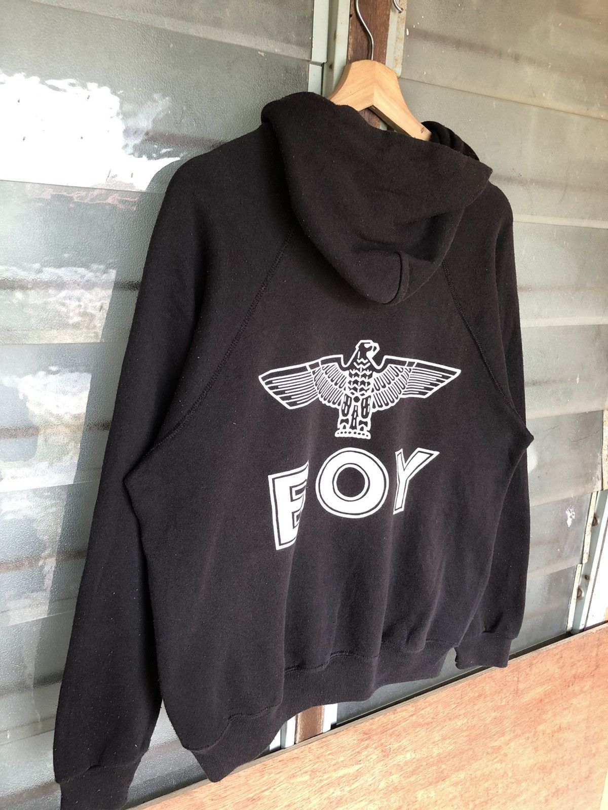 Boy London Vintage 90's Boy London Hoodie Size US L / EU 52-54 / 3 - 14 Thumbnail