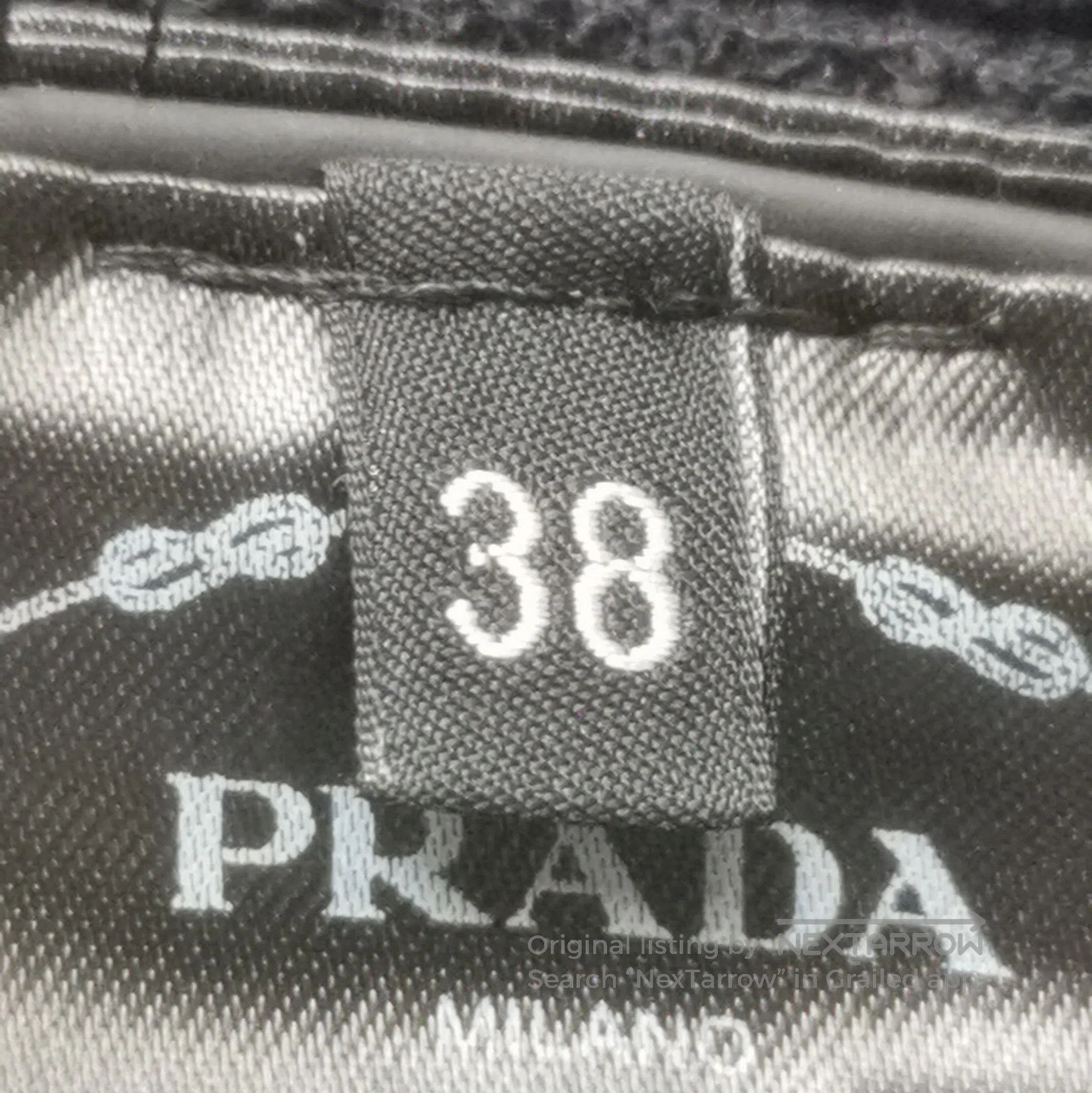 Prada Prada Logo Black Ribbed Crop Top . Size S / US 4 / IT 40 - 6 Thumbnail