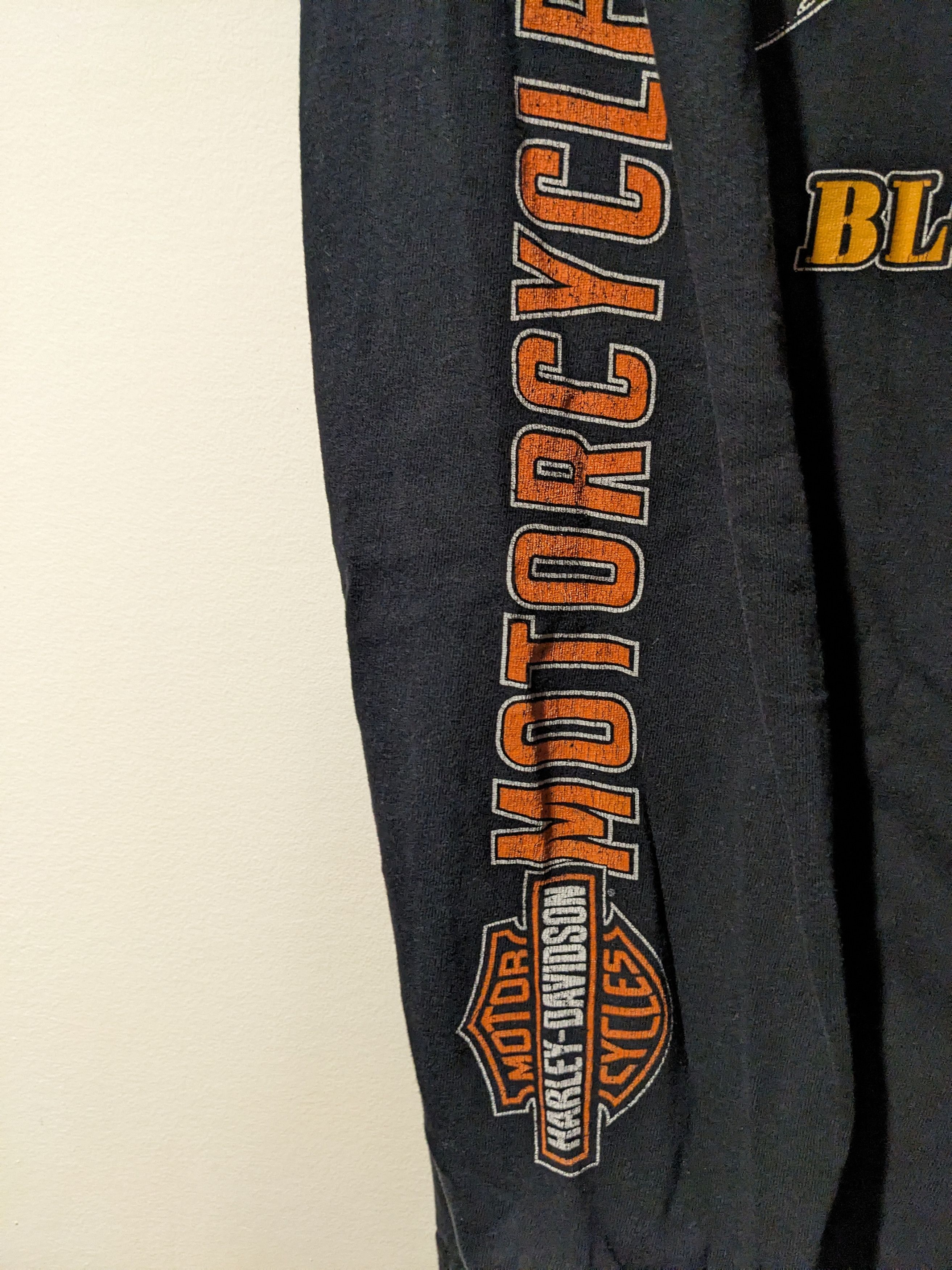 Harley Davidson × Vintage Vintage Harley Davidson Motorcycle Long-Sleeve T-Shirt Size US XL / EU 56 / 4 - 3 Thumbnail