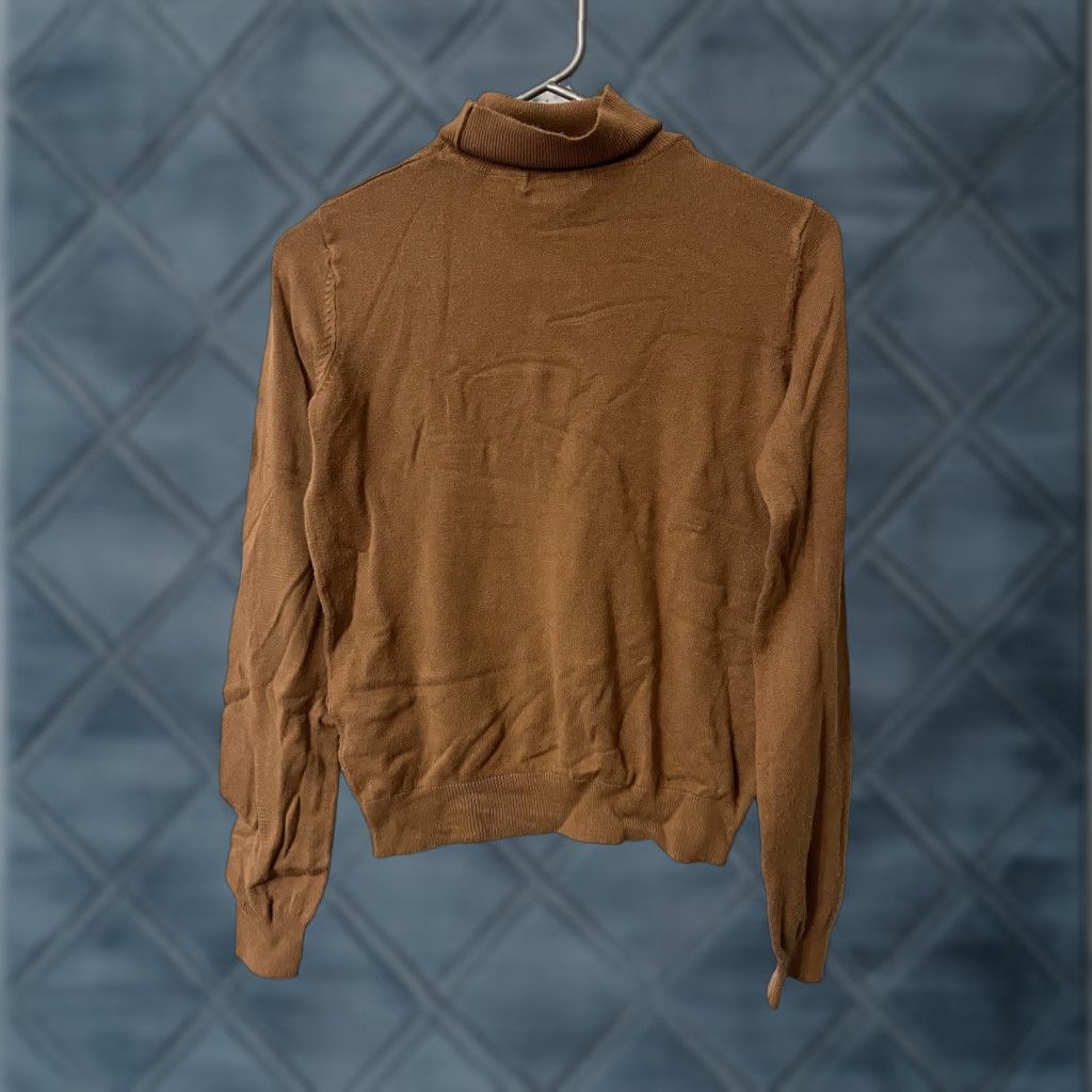 H&M VINTAGE H&M Turtleneck Pullover Long Sleeve Brown Sweater Women's XS Size XS / US 0-2 / IT 36-38 - 1 Thumbnail