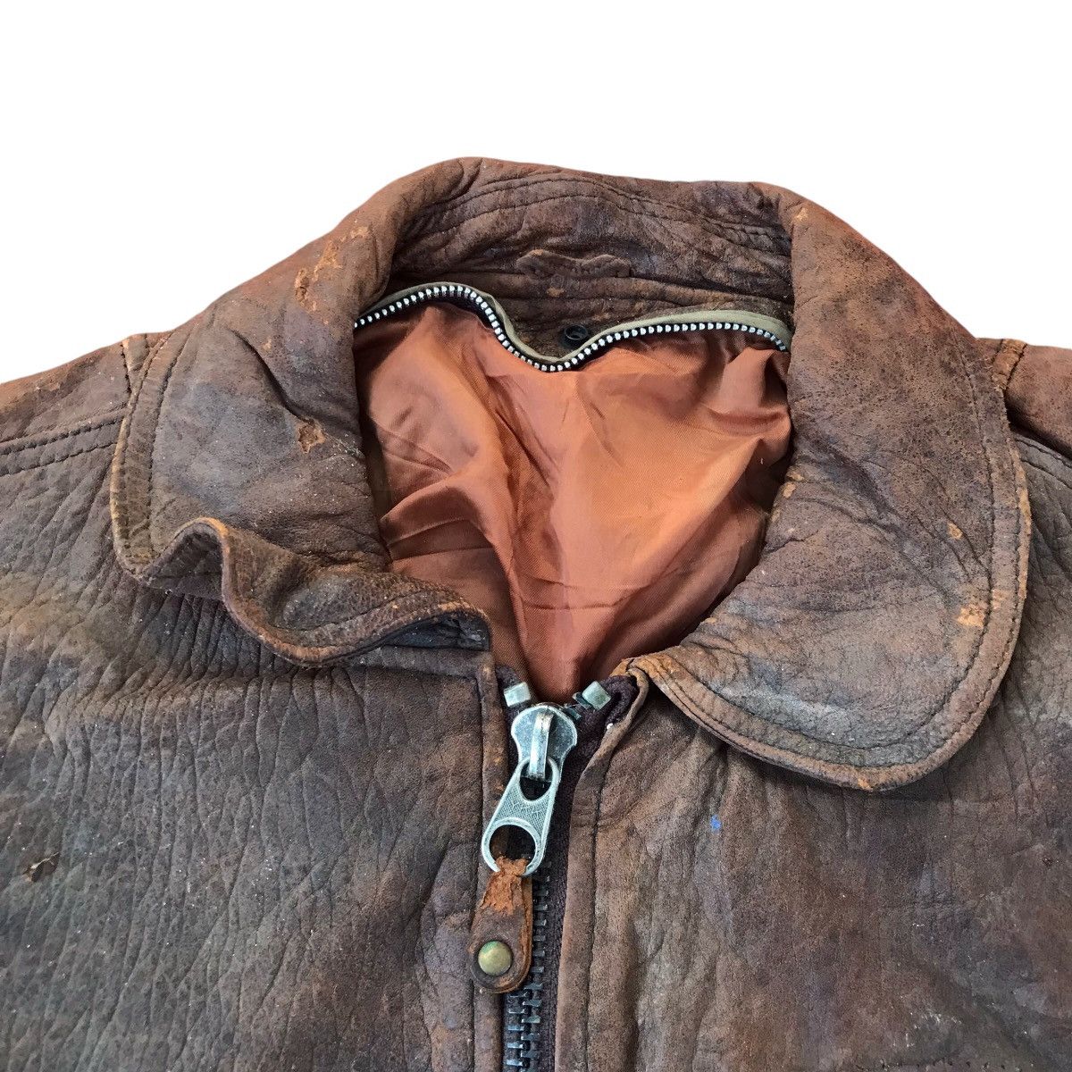 Other Vintage 70s military Leather Jacket Size US M / EU 48-50 / 2 - 10 Thumbnail