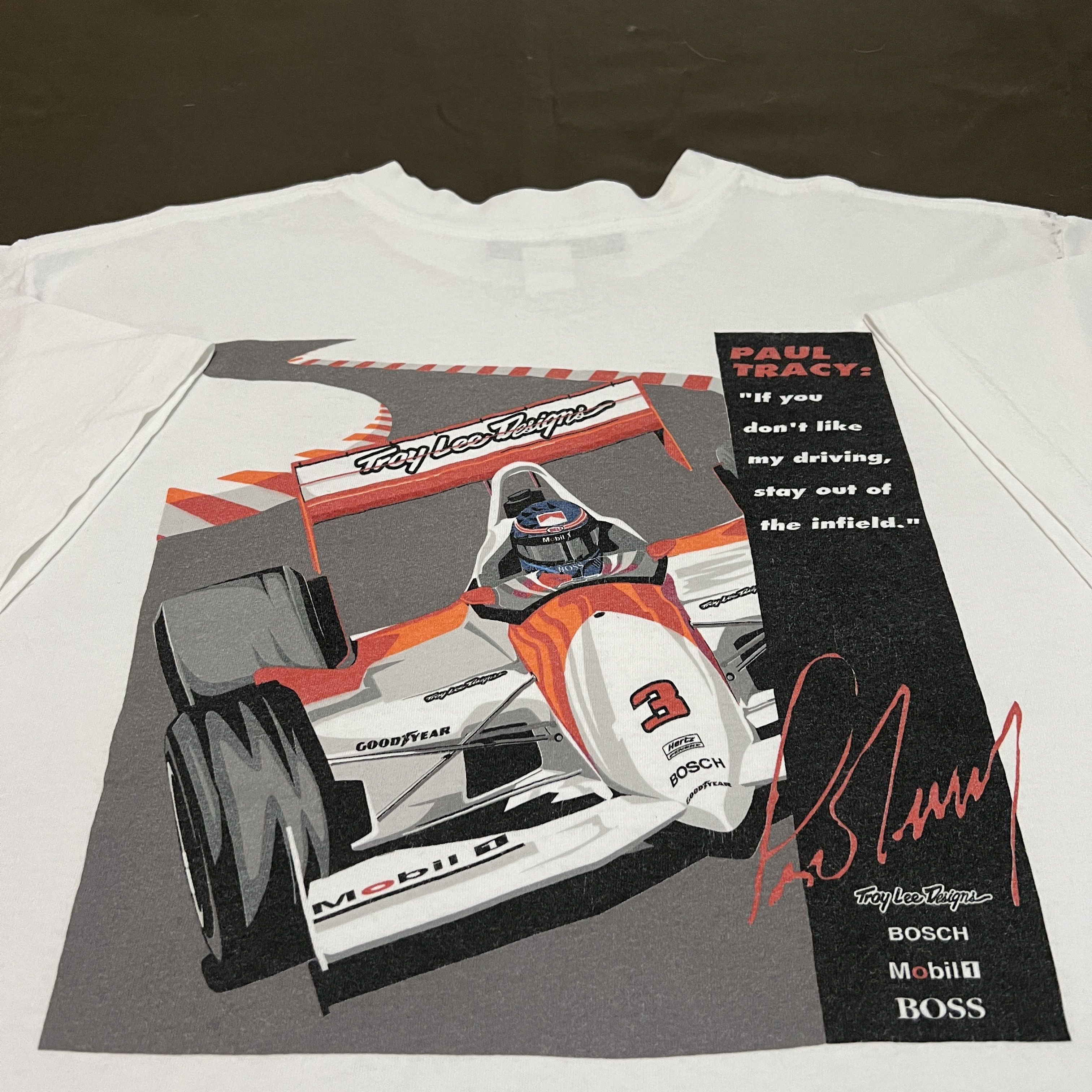Formula 1 × Vintage Vintage 90s troy lee designs x Paul Tracy Tee XL Formula 1 Size US XL / EU 56 / 4 - 2 Thumbnail