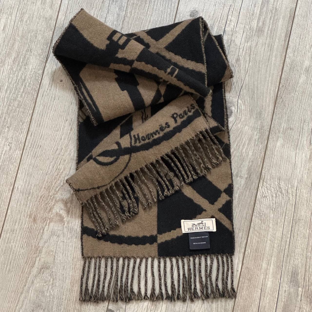 Hermes Vintage HERMES Cashmere Scarf Size ONE SIZE - 1 Thumbnail