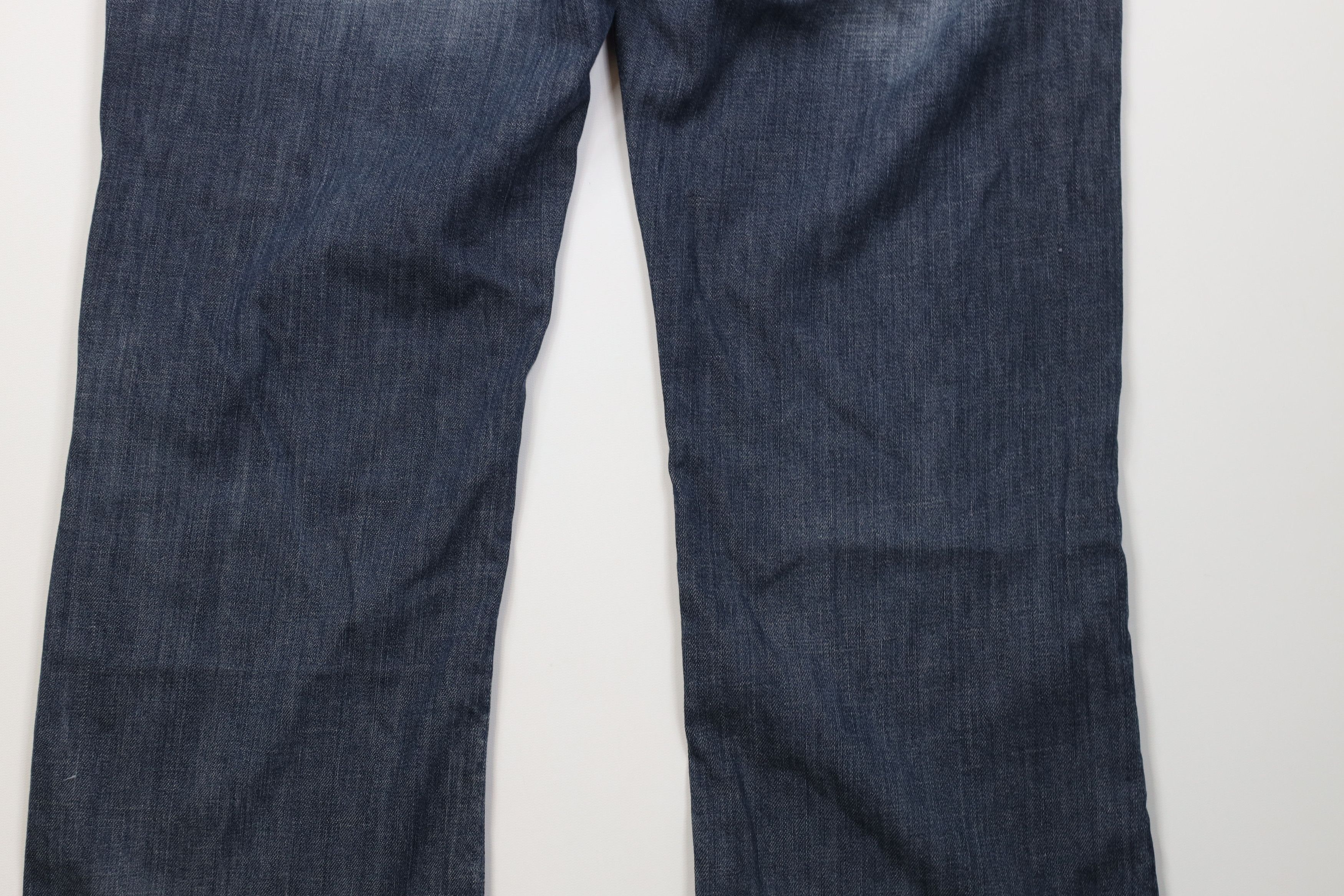 Vintage Buckle BKE Thick Stitch Tyler Bootcut Wide Leg Denim Jeans Size US 34 / EU 50 - 15 Thumbnail