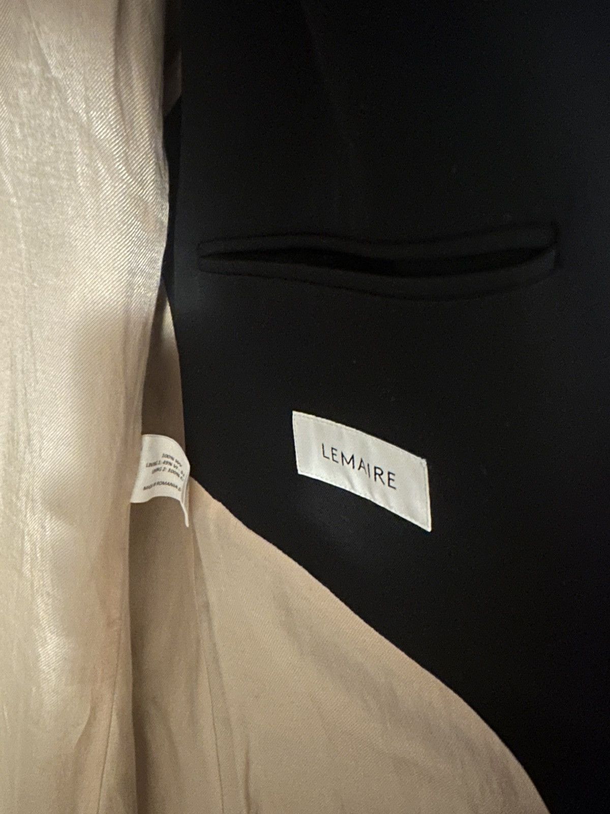 Lemaire Lemaire black smart coat Size US M / EU 48-50 / 2 - 6 Thumbnail