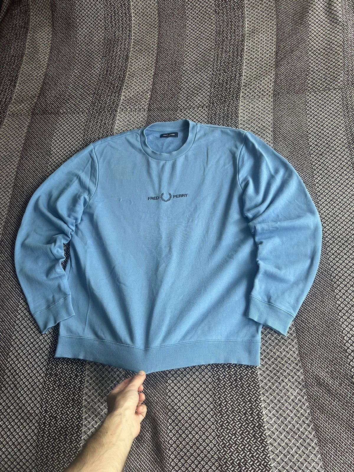 Fred Perry Fred Perry Big Logo Sweatshirt Blue Casual Size L Streetwear Size US L / EU 52-54 / 3 - 5 Thumbnail
