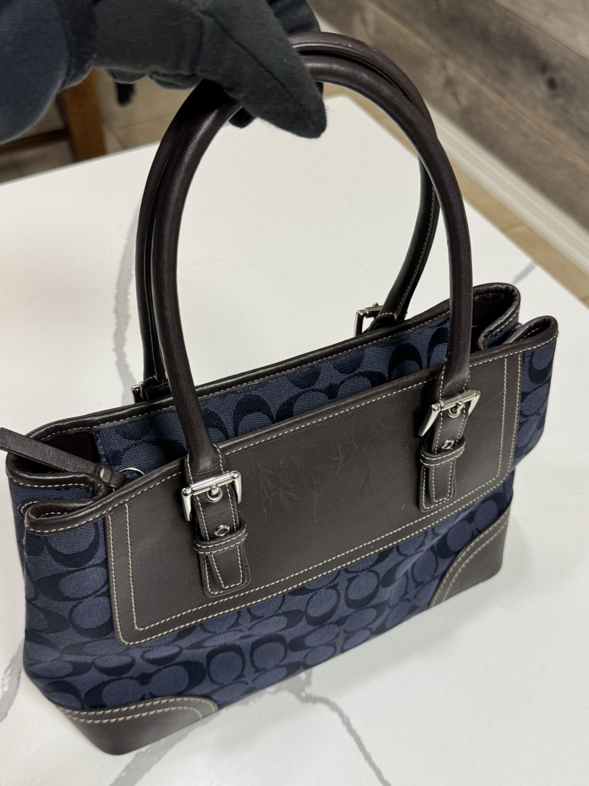 Coach Coach Vintage 2007 Hampton Signature Canvas Satchel Bag Size ONE SIZE - 9 Thumbnail