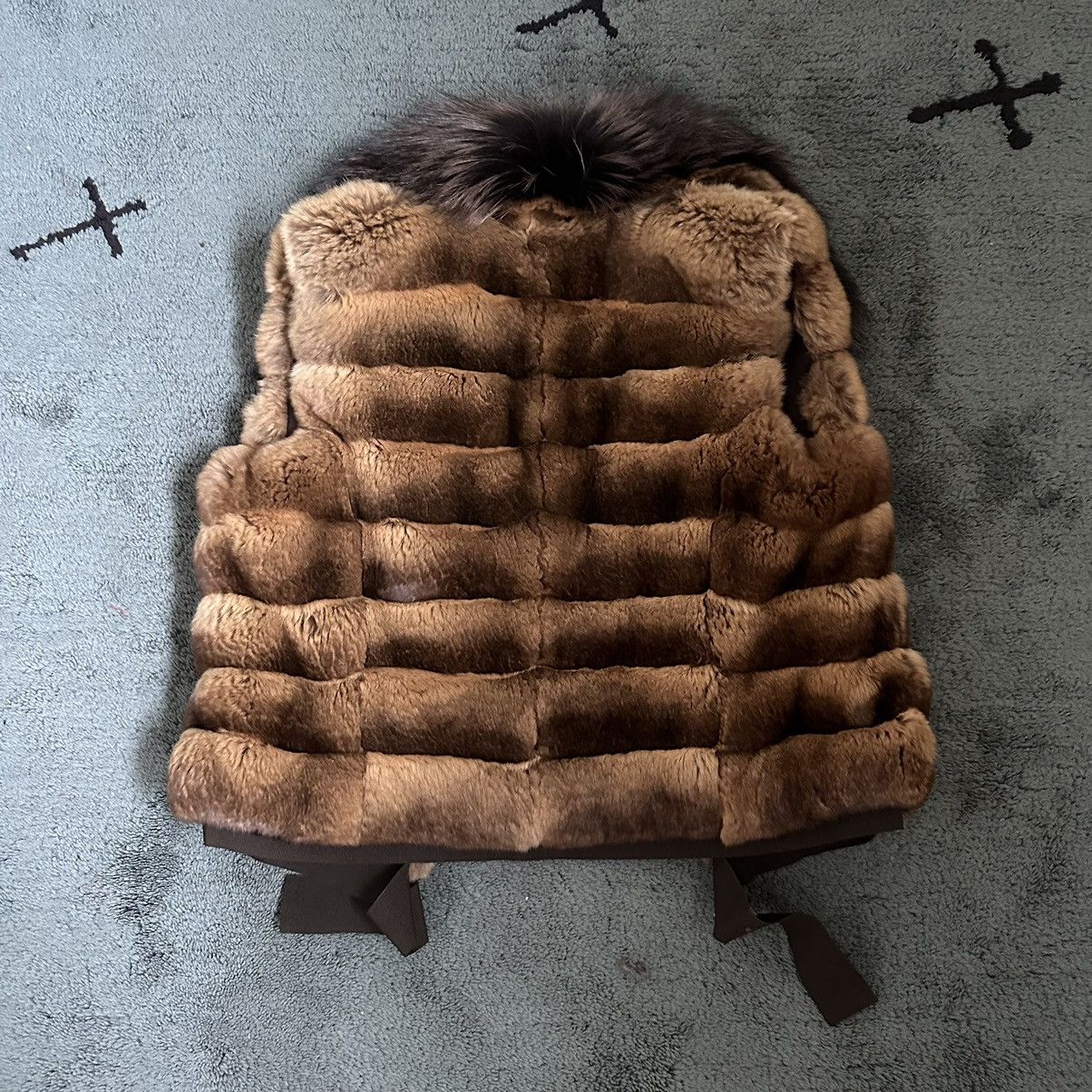 Prada Prada Fall 1999 AW99 Archive Chinchilla Fur Vest Vintage Size M / US 6-8 / IT 42-44 - 2 Thumbnail