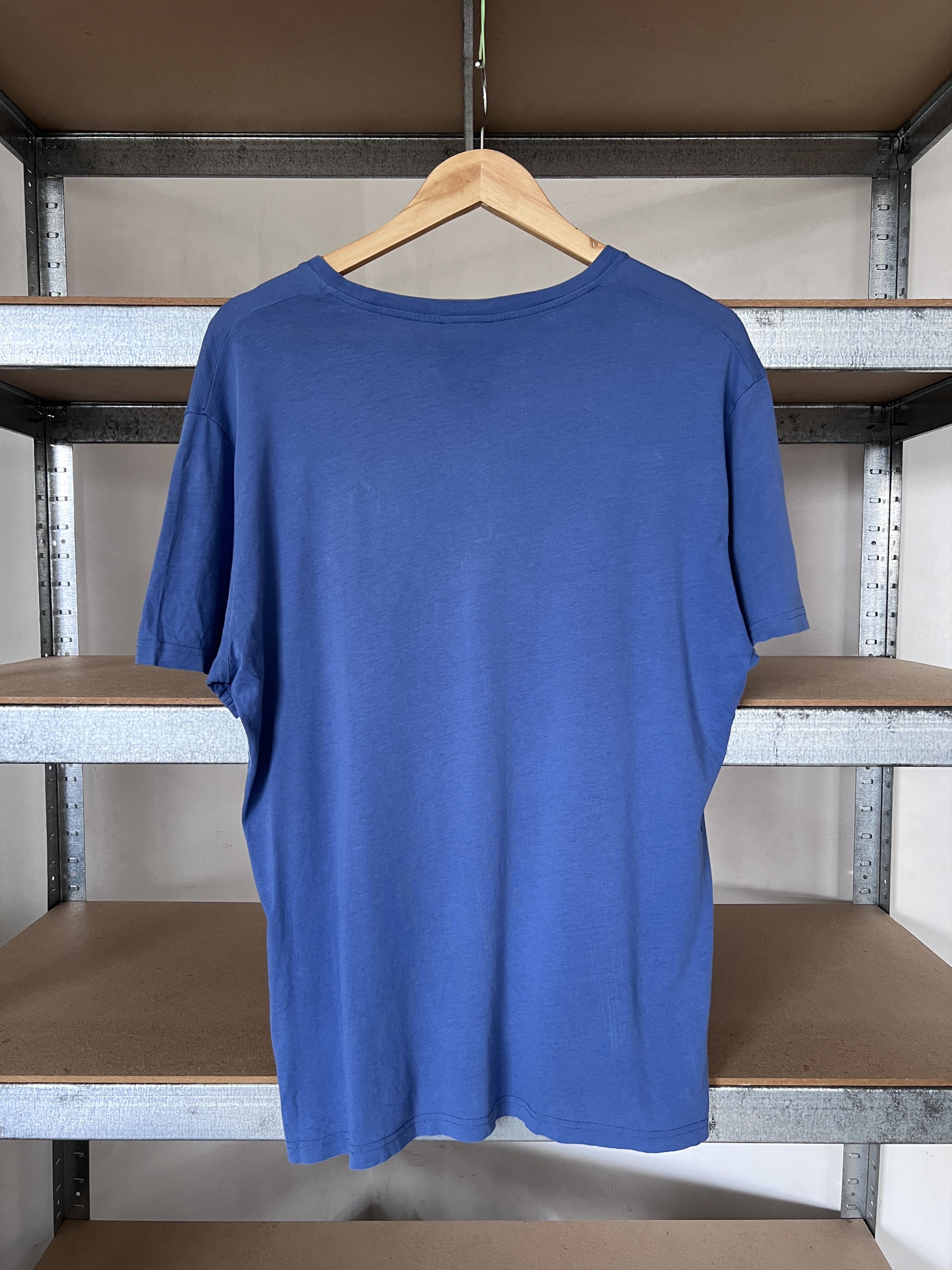 Vintage Vivienne Westwood Vintage Small Logo Blue Distressed Tee Size US XL / EU 56 / 4 - 2 Thumbnail