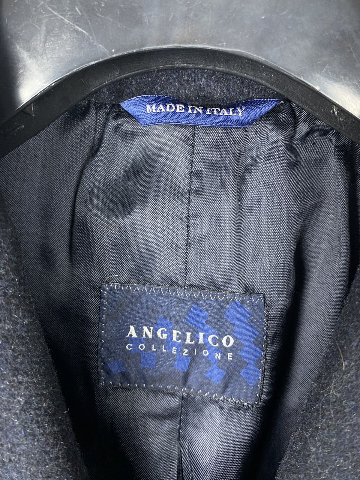 Other Angelico Collezione Lana Wool Roma Coat Blue size 48 Size US S / EU 44-46 / 1 - 4 Thumbnail