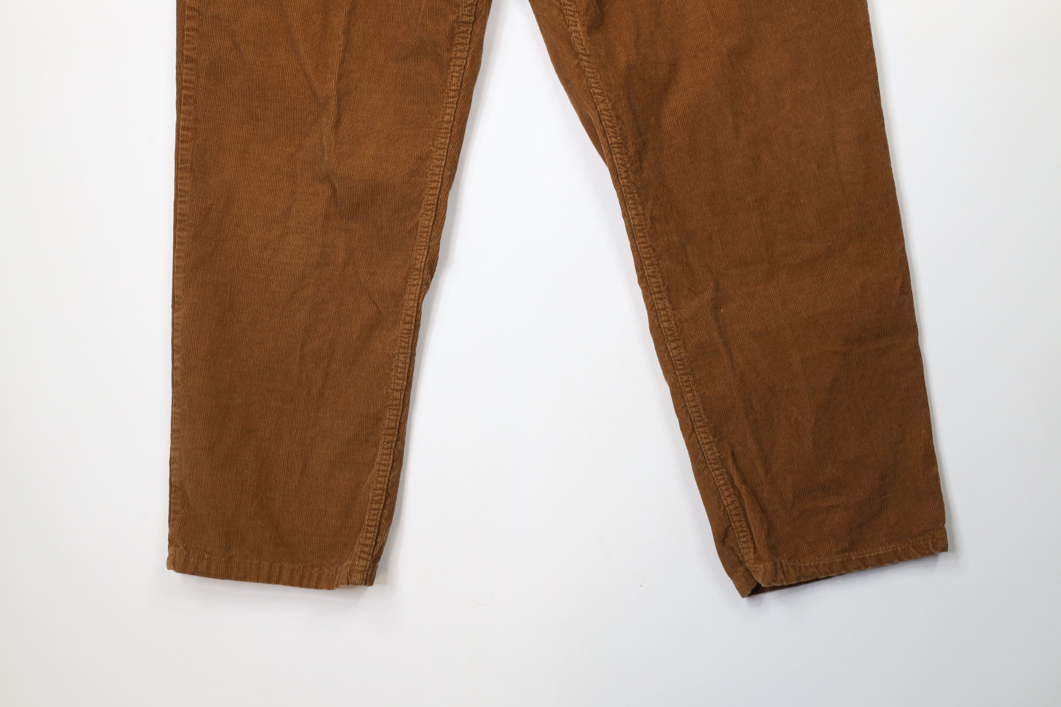 Lands' End × Vintage Vintage Lands End Fit Faded Wide Leg Corduroy Pants Brown Size US 44 / EU 60 - 4 Thumbnail