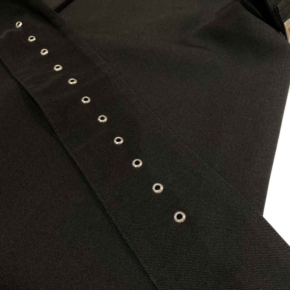 Yohji Yamamoto YOHJI YAMAMOTO/ Wool gabardine bell dead-wrap skirt Size US 35 - 5 Thumbnail