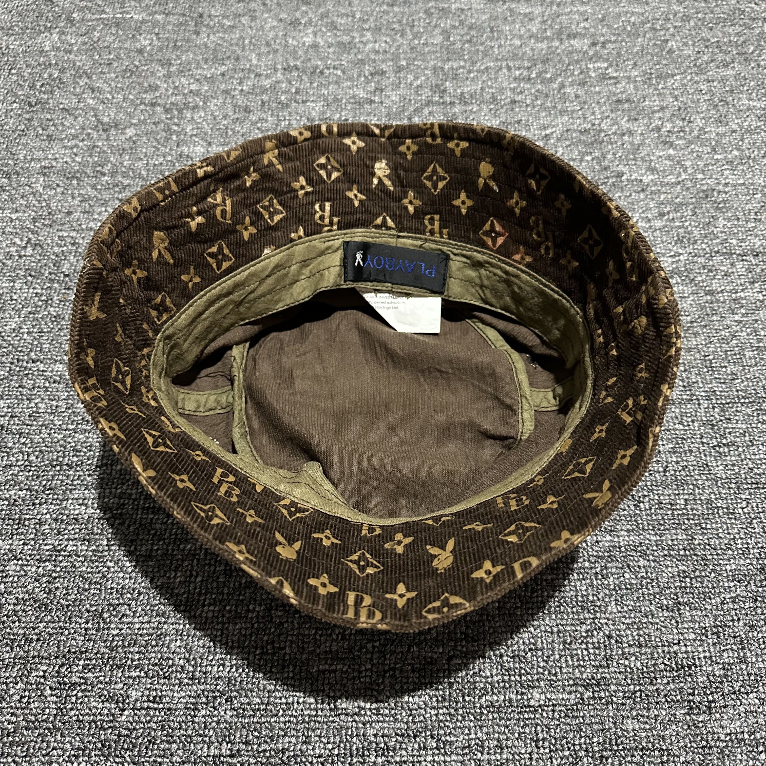 Playboy Vintage Playboy Louis Vuitton Corduroy Bucket Hat Size ONE SIZE - 5 Thumbnail
