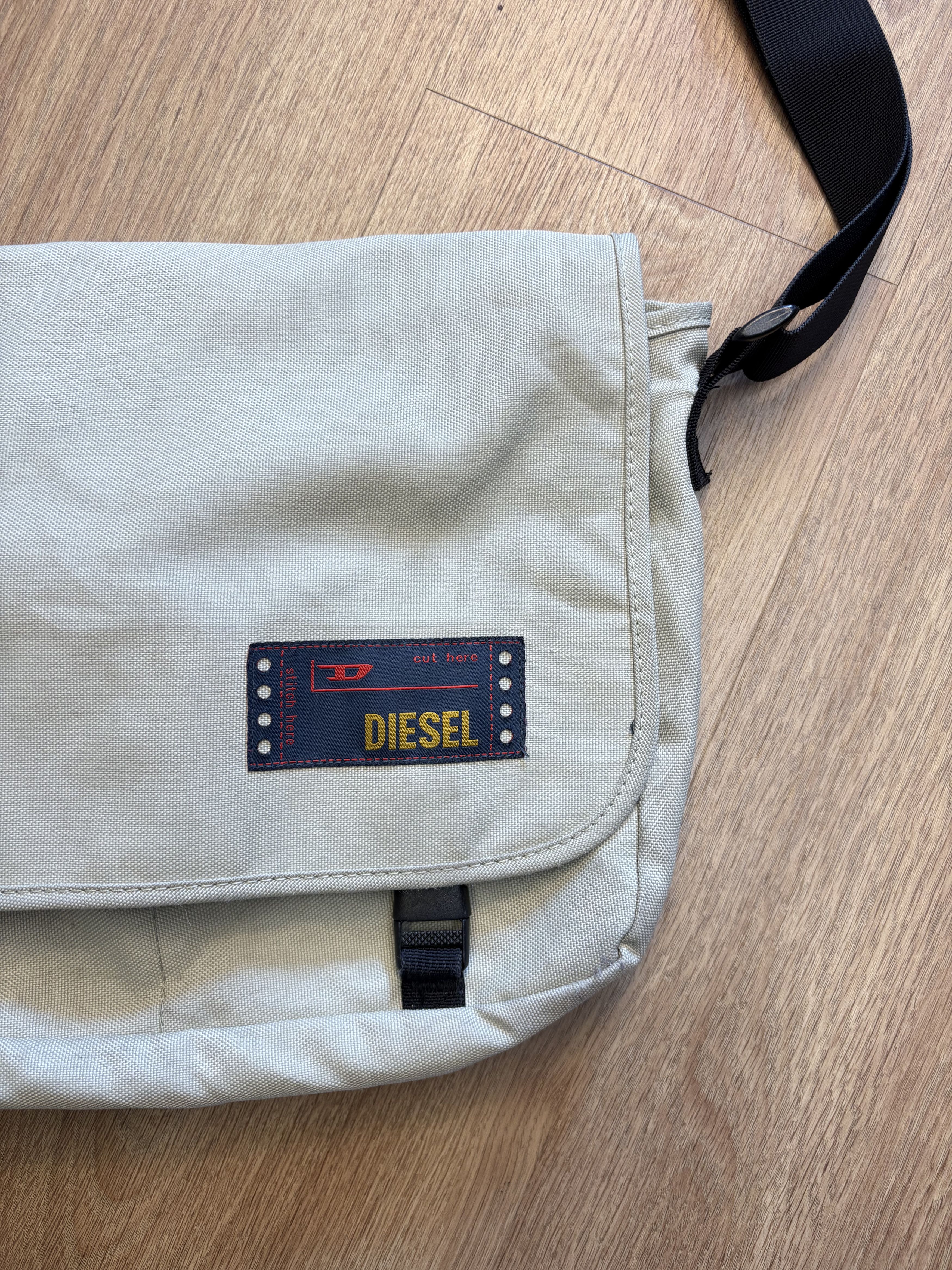 Diesel Diesel Industry Beige Messenger Cross-Body Bag Size ONE SIZE - 2 Thumbnail