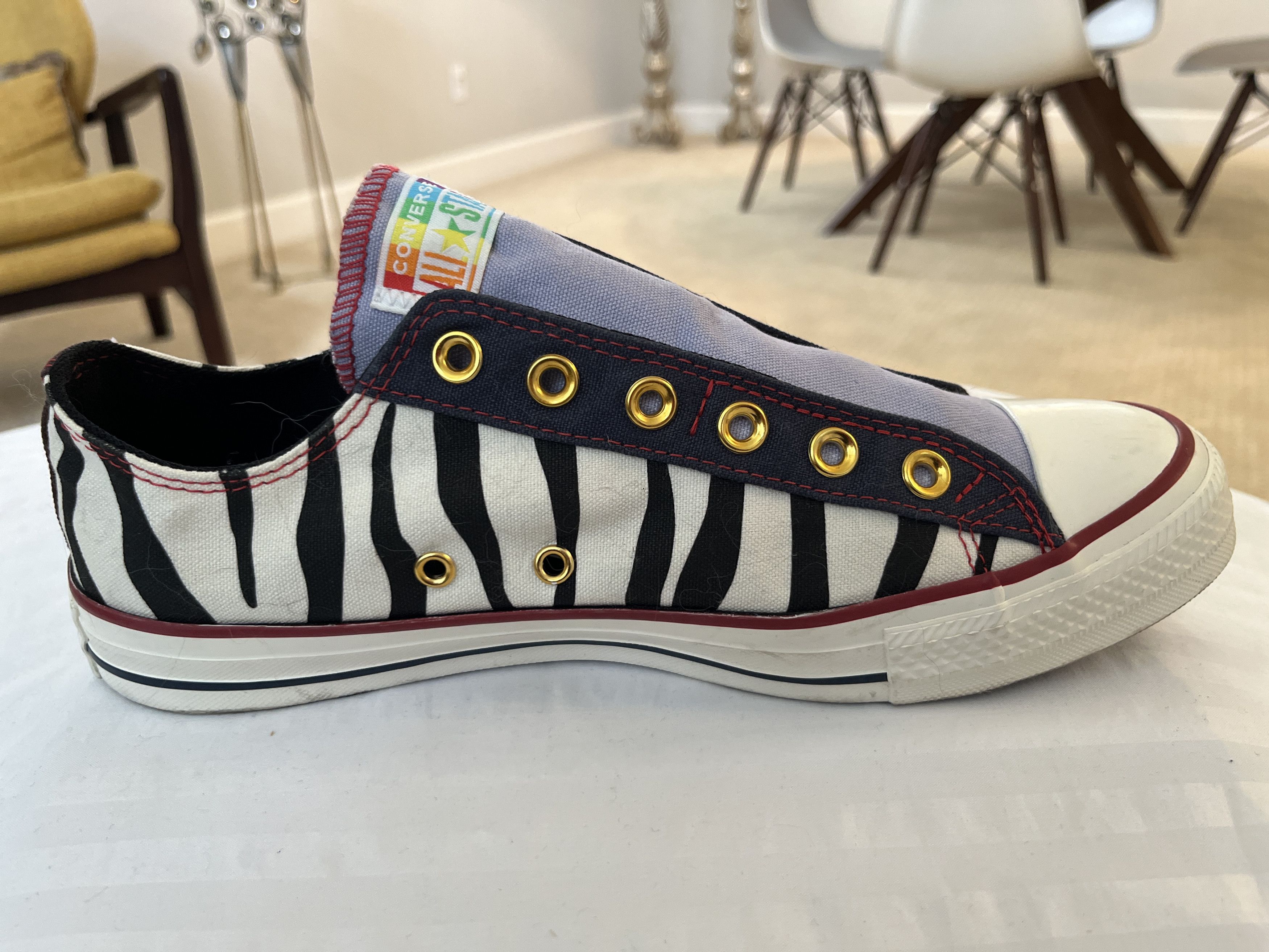 Converse Converse Chuck Taylor Zebra Slip-On Custom Pride Mens 8 Size US 8 / EU 41 - 5 Thumbnail