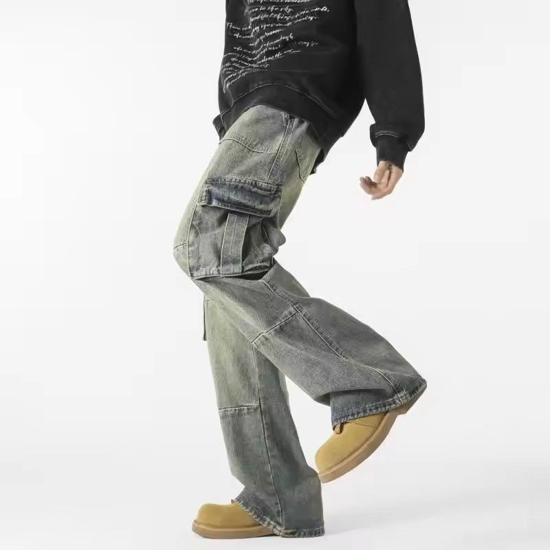 Vintage Aoyama x zai washed fade cargo jeans Size US 31 - 3 Thumbnail