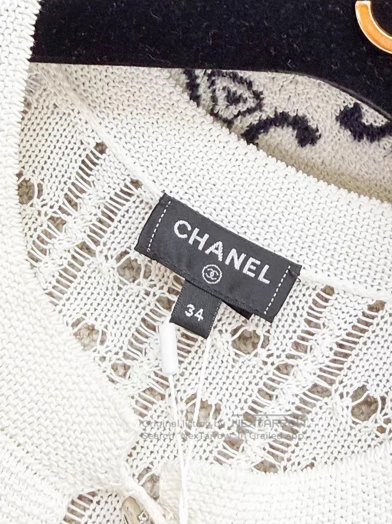Chanel Chanel Hollow-ing long-sleeved knitted jumpsuit Size 42" / US 20 - 5 Thumbnail