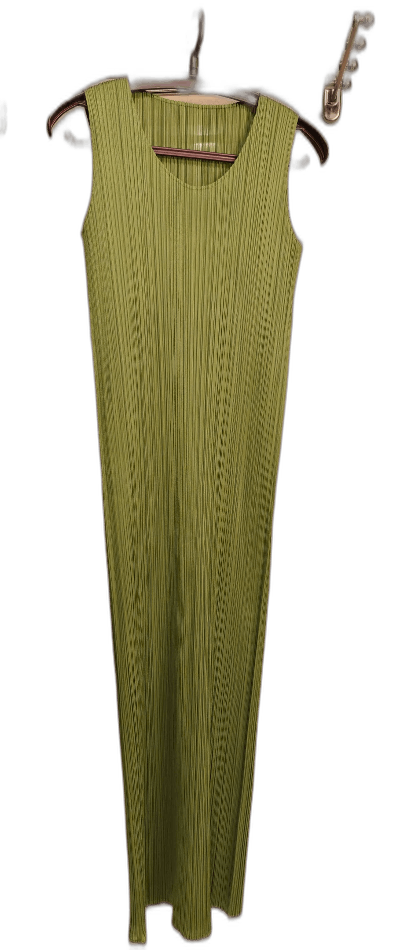 Issey Miyake Pleats Please Green Dress - dmc