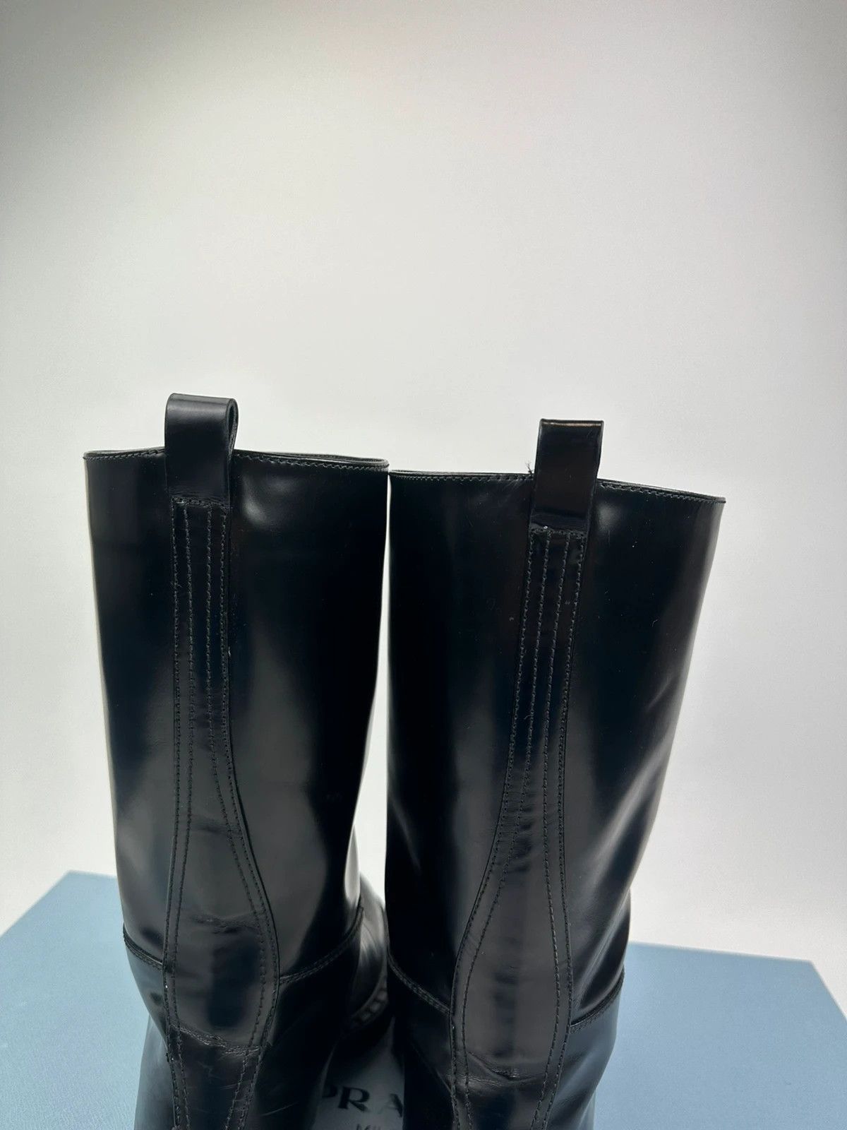 Prada Prada FW2021 Calf Leather Black Boots Vernis Patent Size US 8 / EU 41 - 7 Thumbnail