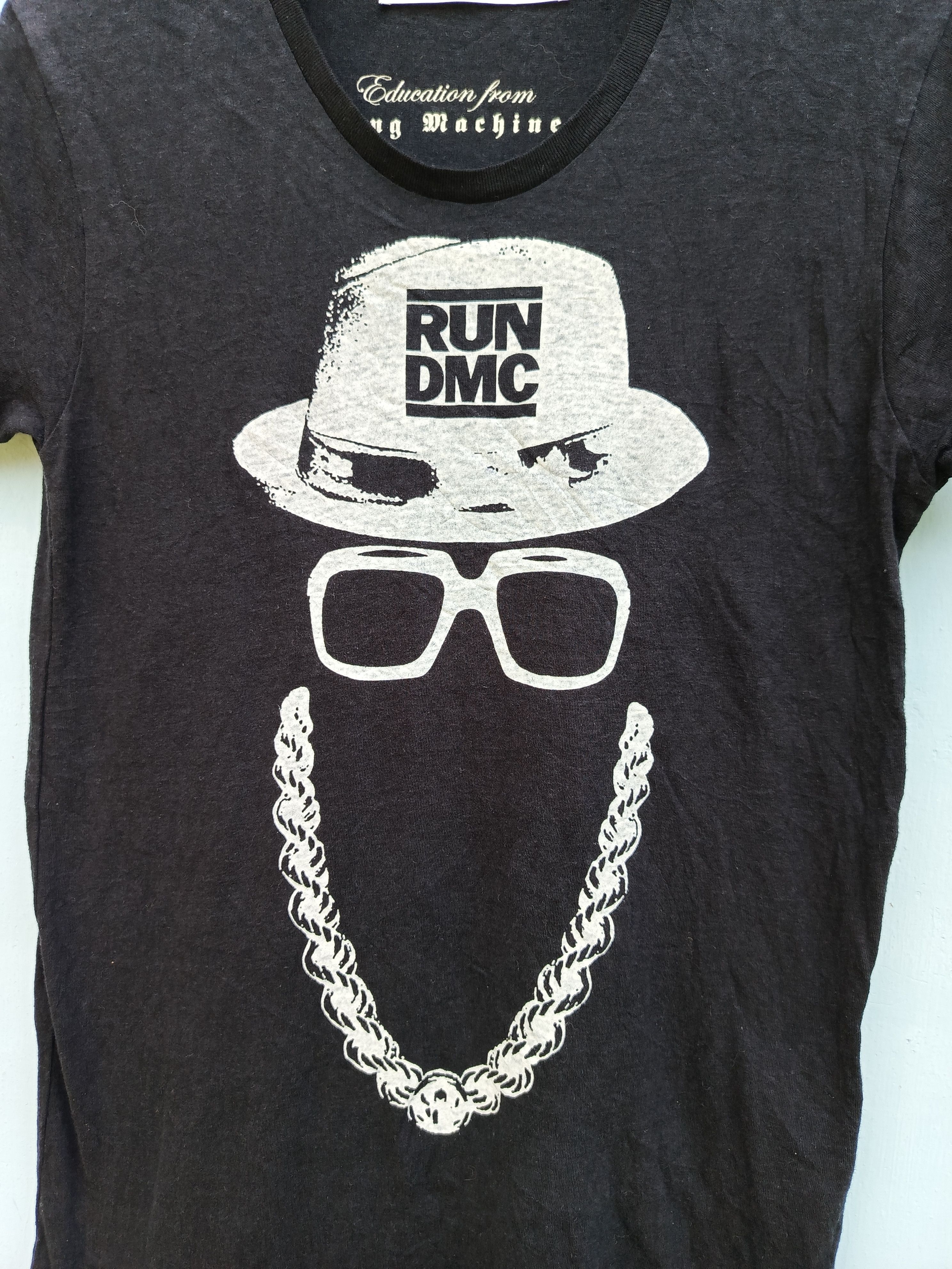 Japanese Brand RUN DMC education from young machines tshirt Size XS / US 0-2 / IT 36-38 - 4 Thumbnail