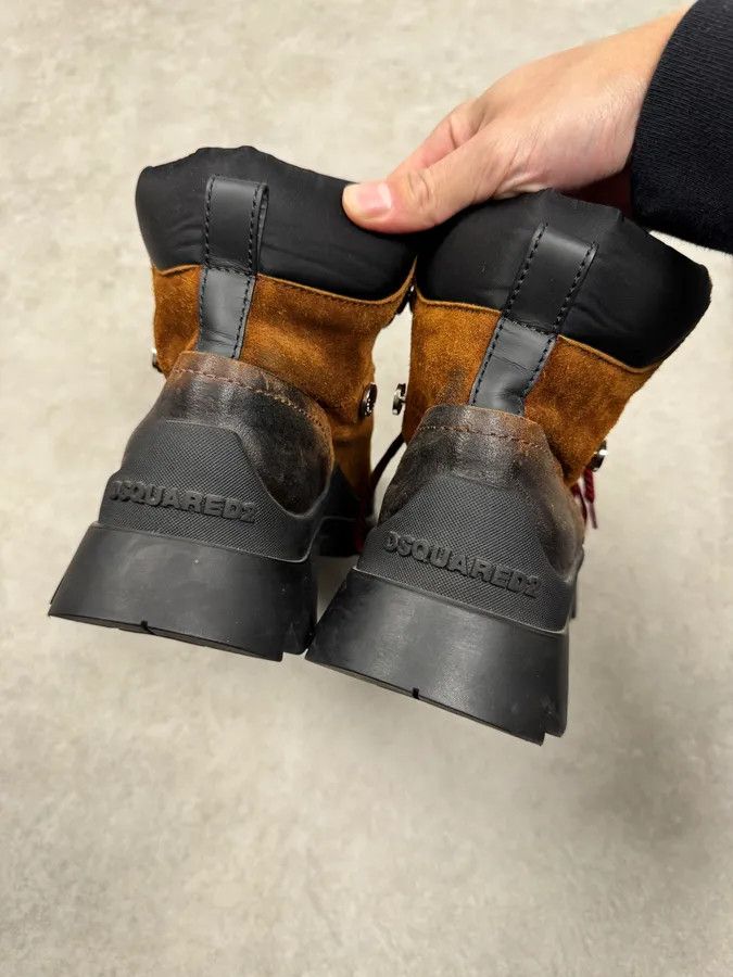 Dsquared2 AW2023 Dsquared2 Brown & Black Canadian Leather Boots Size US 8 / EU 41 - 4 Thumbnail