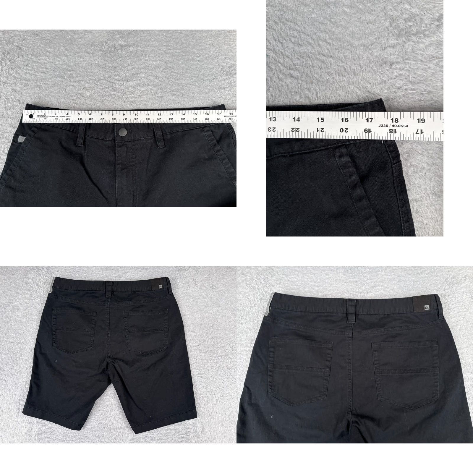 Quiksilver Quiksilver Shorts Men 36 Black Cotton Blend Twill Chino Skate Beach Casual 36x10 Size US 36 / EU 52 - 9 Thumbnail