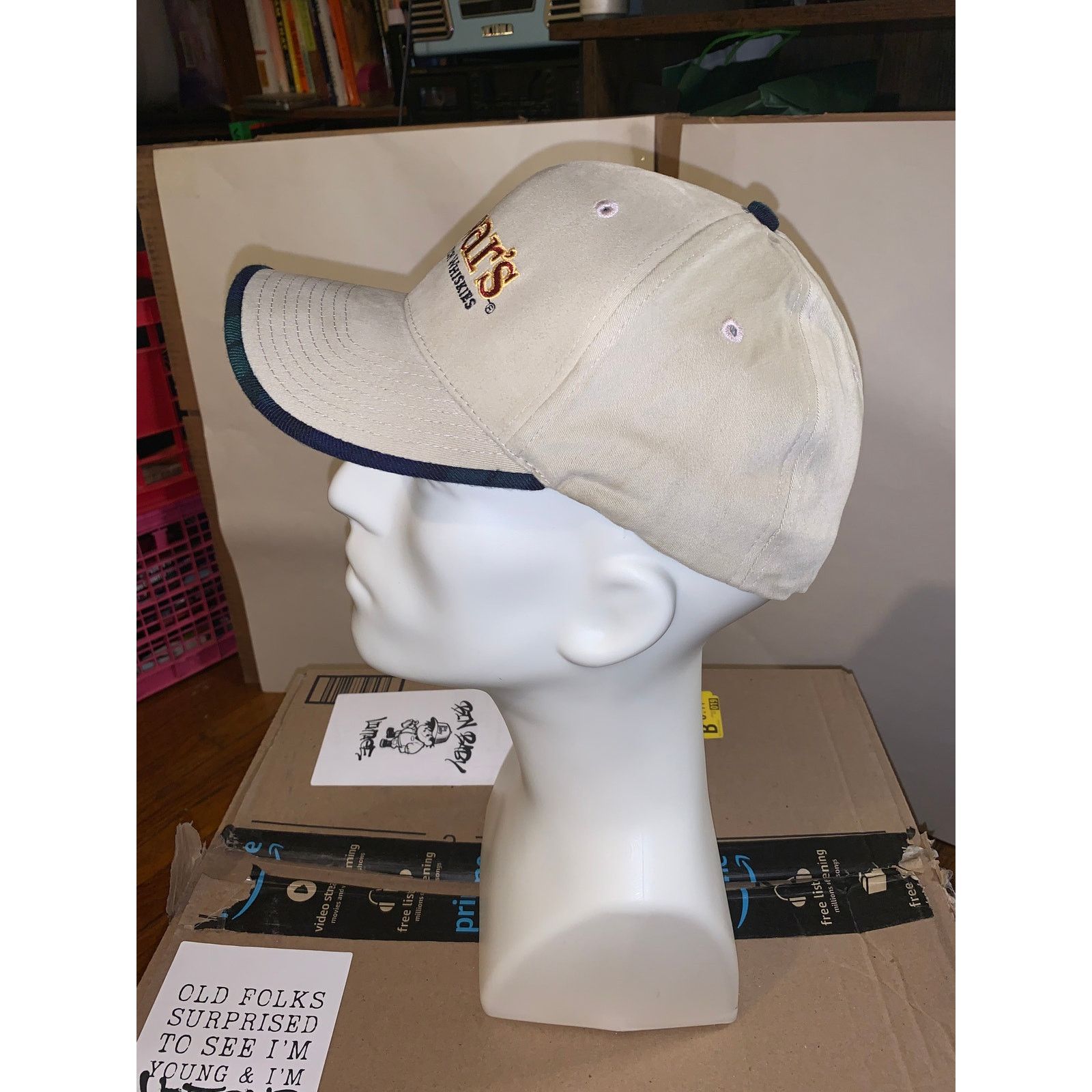 Other Dewar’s Scotch Whiskey Hat Tan Flex Fit L XL Flannel Brim Size ONE SIZE - 5 Thumbnail