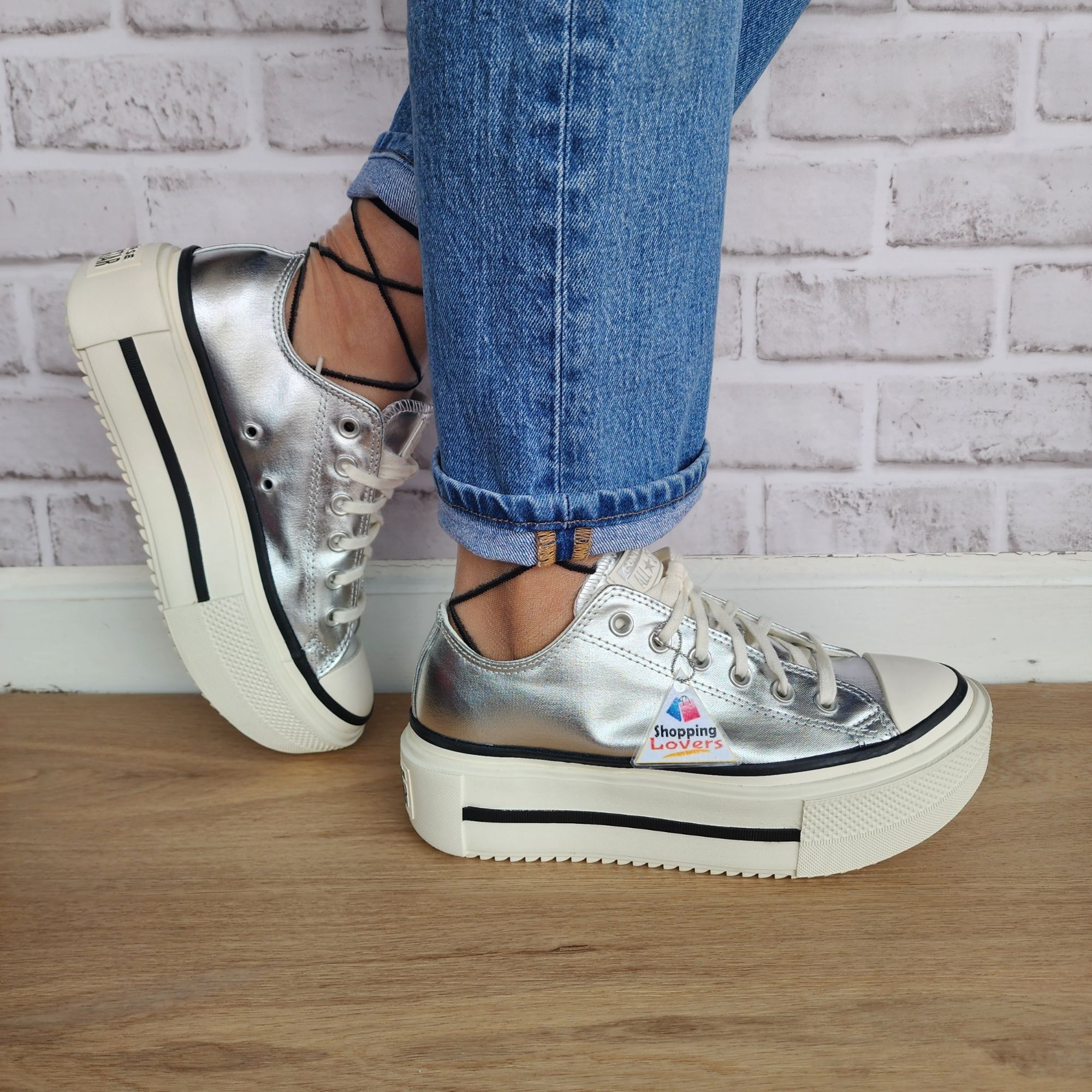 Converse ⭐Converse Chuck Taylor Lift Double Stack 10 Womens Shoes Sne Size US 9.5 / IT 39.5 - 1 Thumbnail