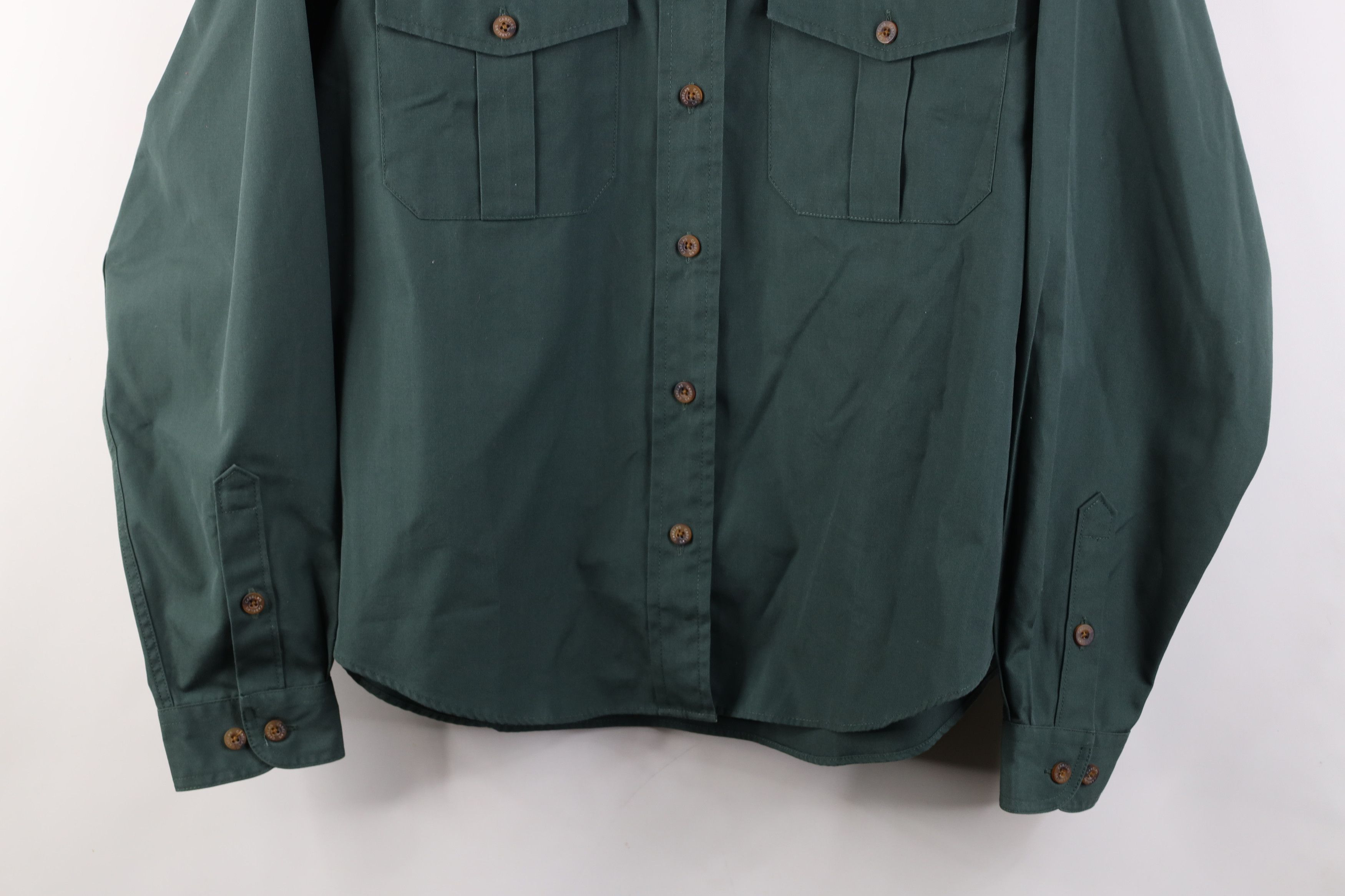 Cabelas Vintage 90s Cabelas Safari Collared Button Shirt Green Size XL / US 12-14 / IT 48-50 - 3 Thumbnail