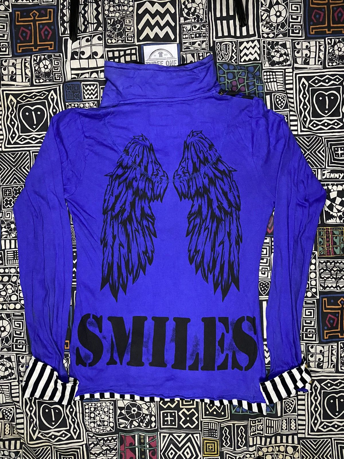14th Addiction × Japanese Brand × Le Grande Bleu (L.G.B.) Dig Deep Skulls Double Colar Longsleeve T shir Size US L / EU 52-54 / 3 - 2 Thumbnail