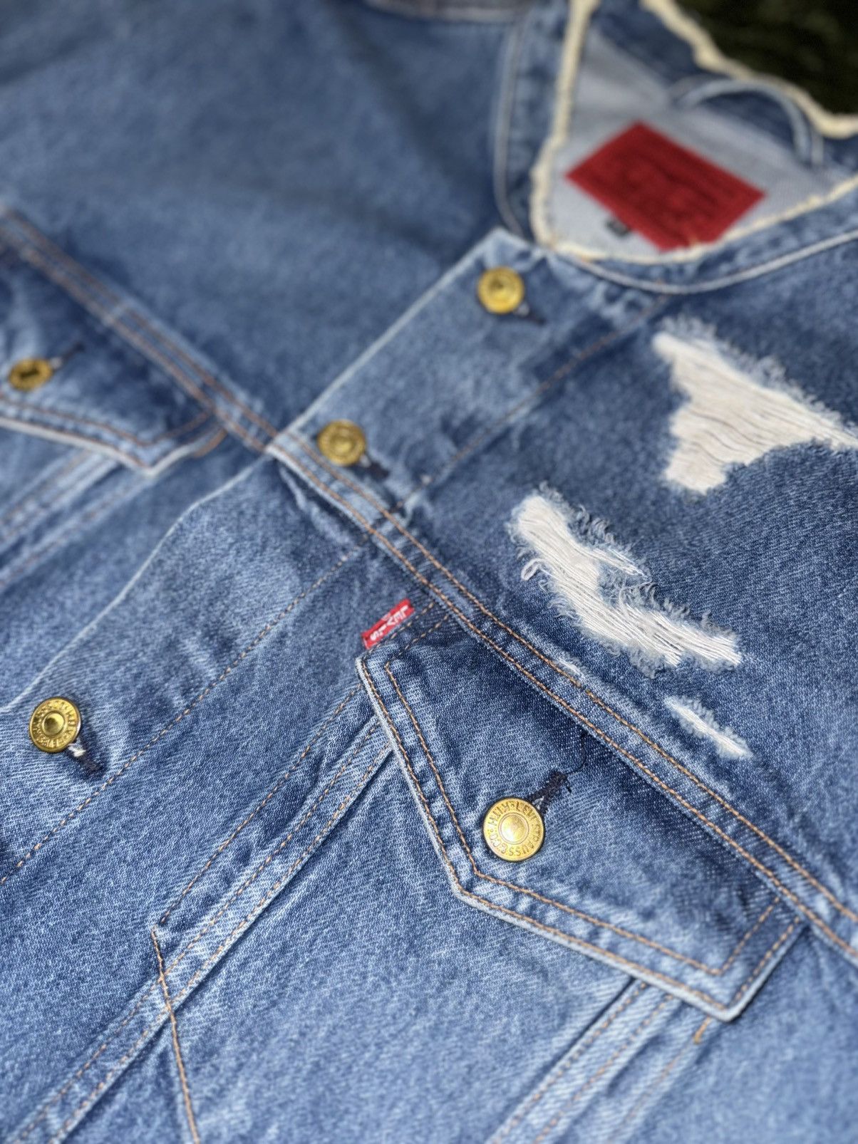 Kith × Levi's [XXL] KITH × Levi’s 18FW Collaboration Trucker Jacket Size US XXL / EU 58 / 5 - 2 Thumbnail