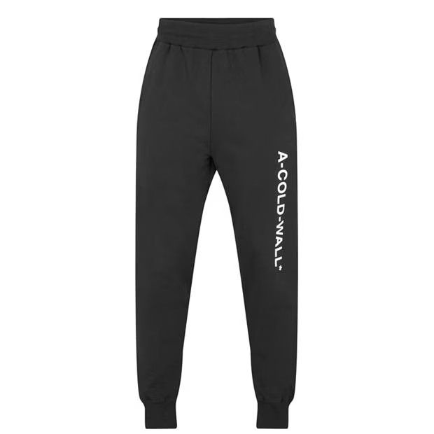 image of A Cold Wall O1G2R1Mq0524 Essential Logo Sweatpants & Joggers In Black, Men's (Size 36)