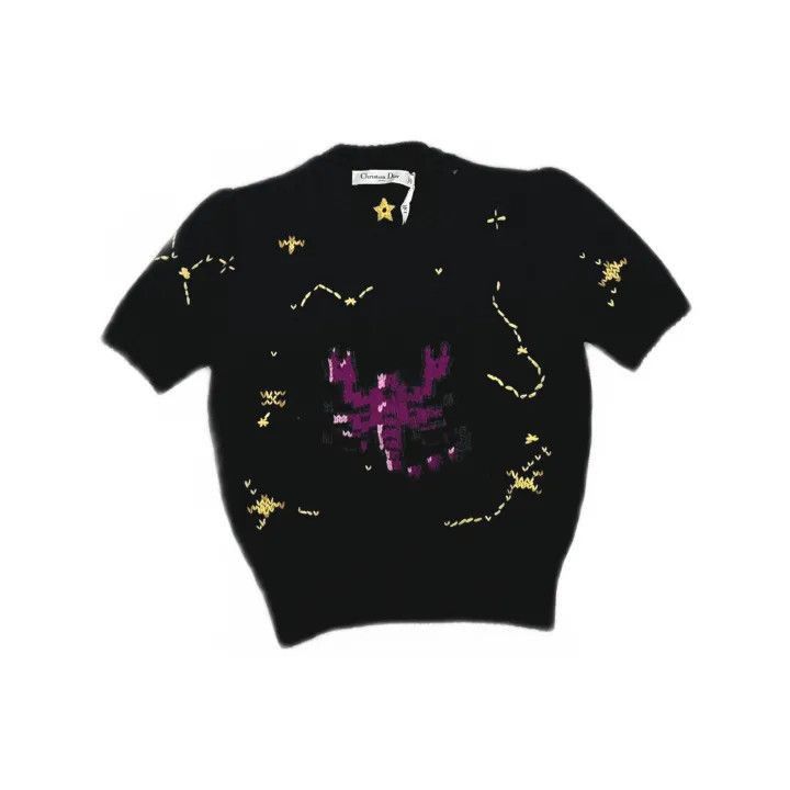 Dior Dior Black Scorpion Design Cashmere Sweater 0079-2507 Size S / US 4 / IT 40 - 2 Thumbnail