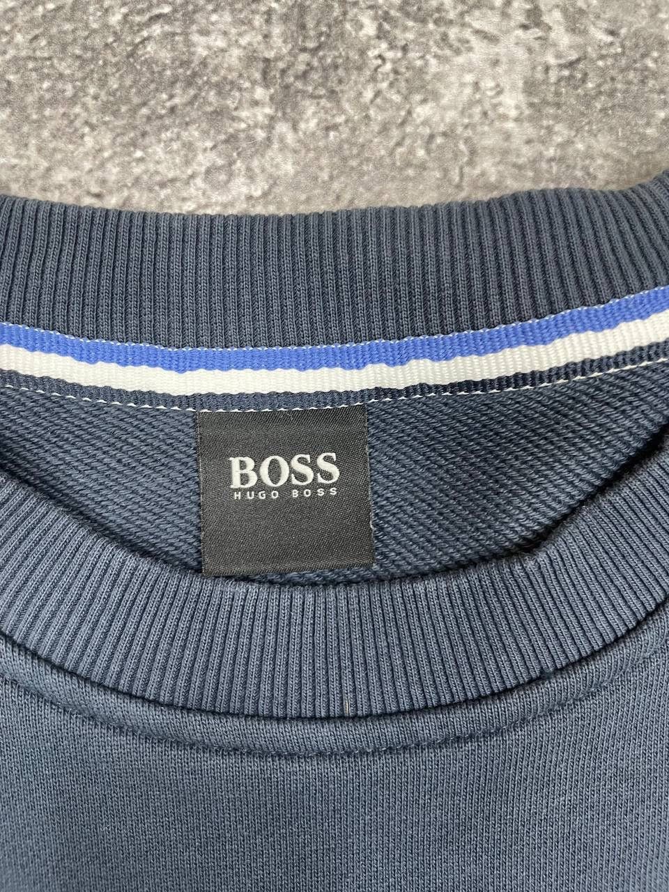 Hugo Boss Hugo Boss Men Cotton Sweatshirt Crewneck Navy Grey Size L Size US L / EU 52-54 / 3 - 3 Thumbnail