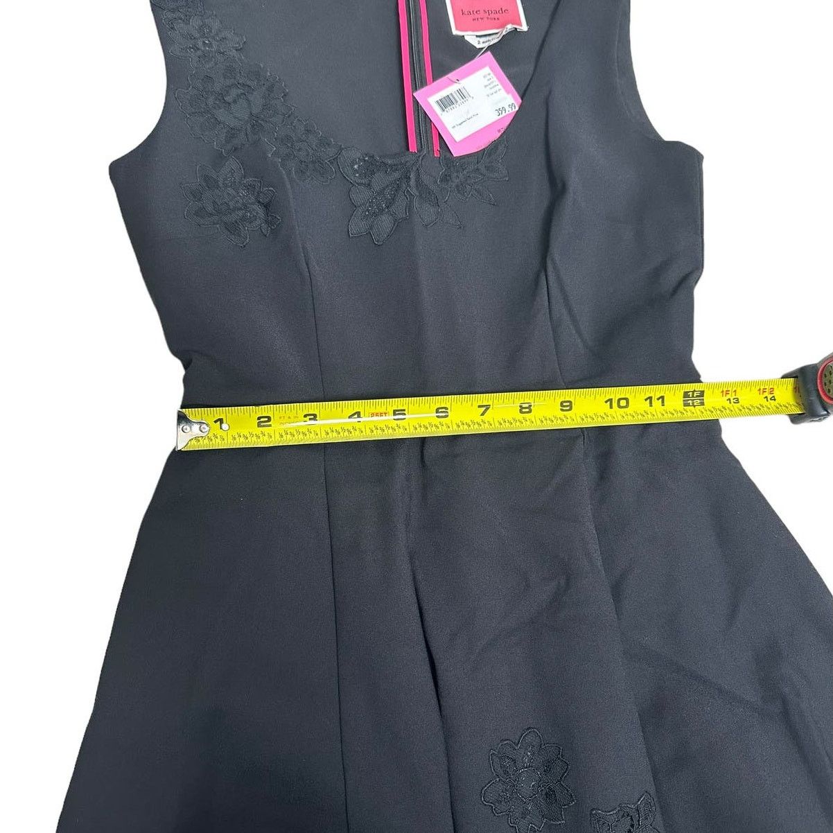 Kate Spade Kate Spade Floral Lace Appliqué Mainline Dress Black Size 2 Size XS / US 0-2 / IT 36-38 - 11 Thumbnail